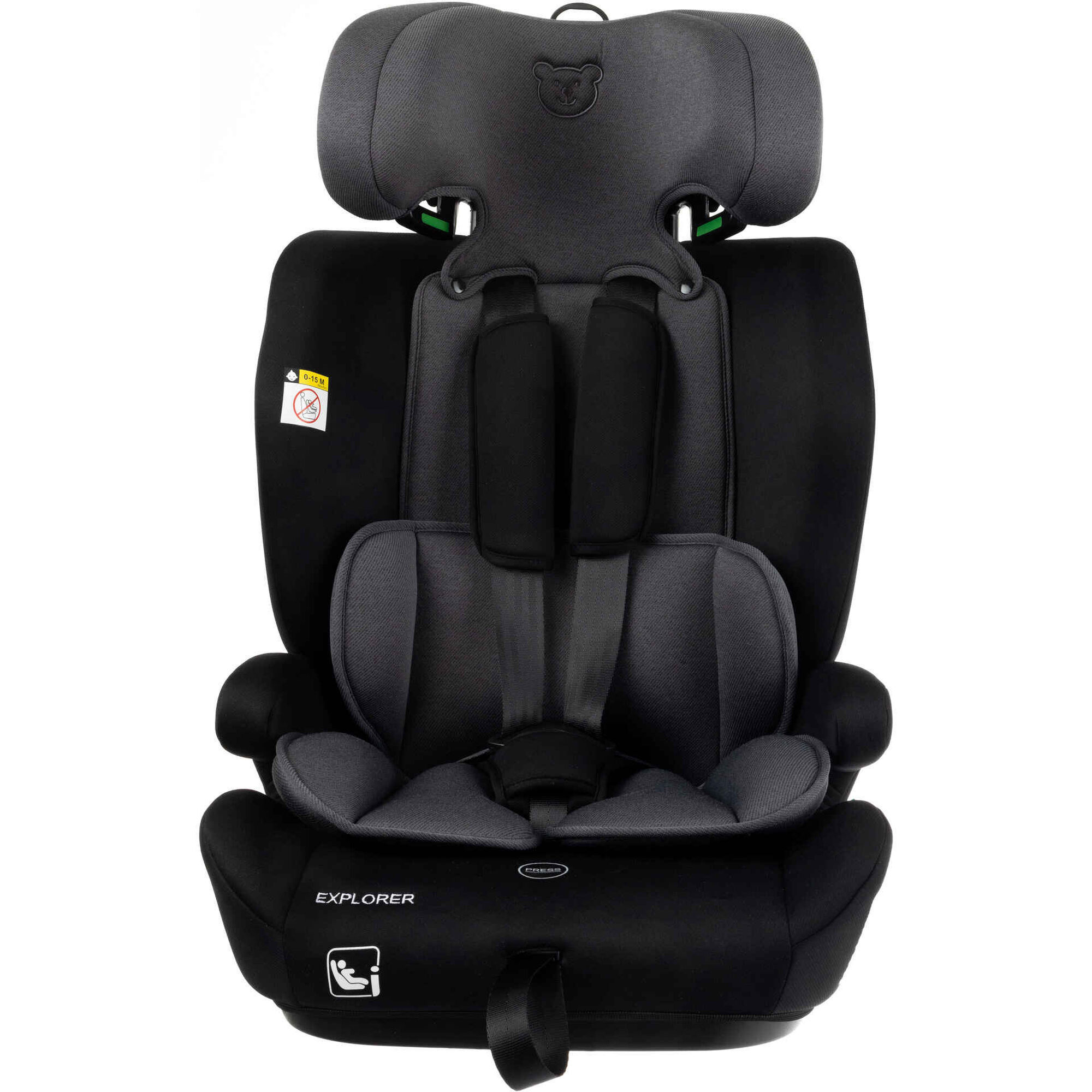 Cadeira Auto I-Size 76-150cm Preta Explorer Cadeira Auto I-Size 76-150cm Preta Explorer