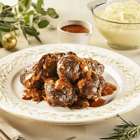 Bochechas de Porco com Pur&eacute; Cozinha Continente (Entregas para o Natal)