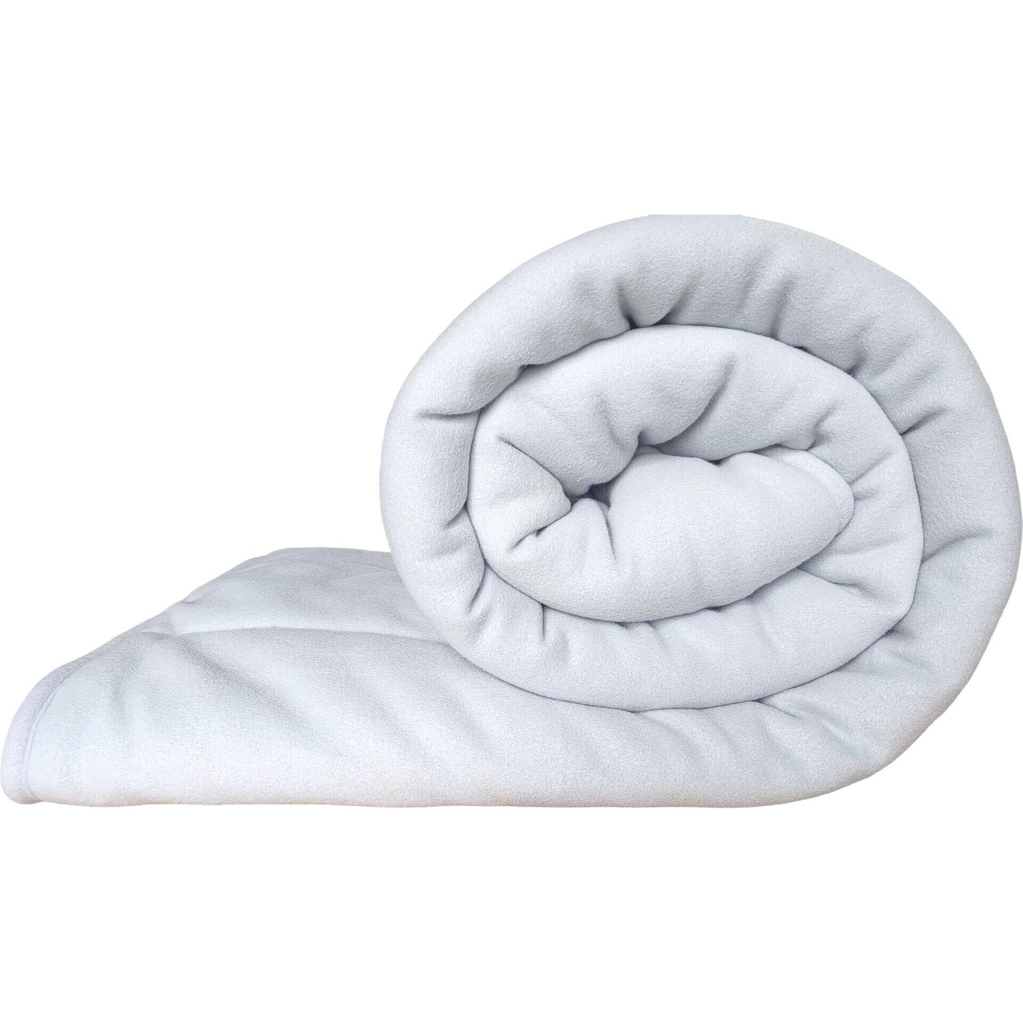 Edred&atilde;o Polar Borreguito 240x220cm Cinza