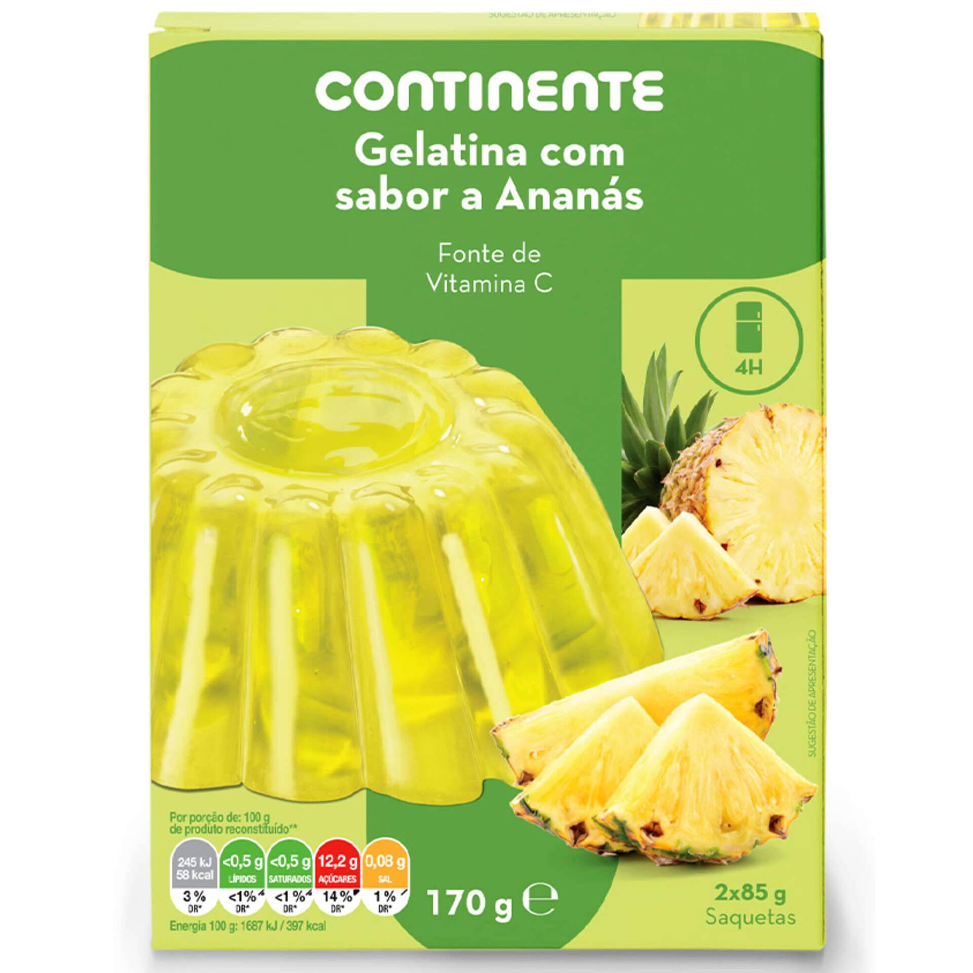 Gelatina em Pó de Ananás