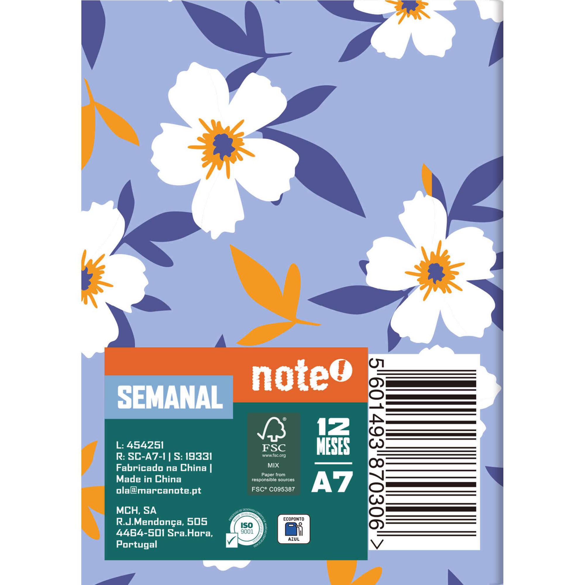 Agenda A7 2027 12 Meses (v&aacute;rias cores) Note!