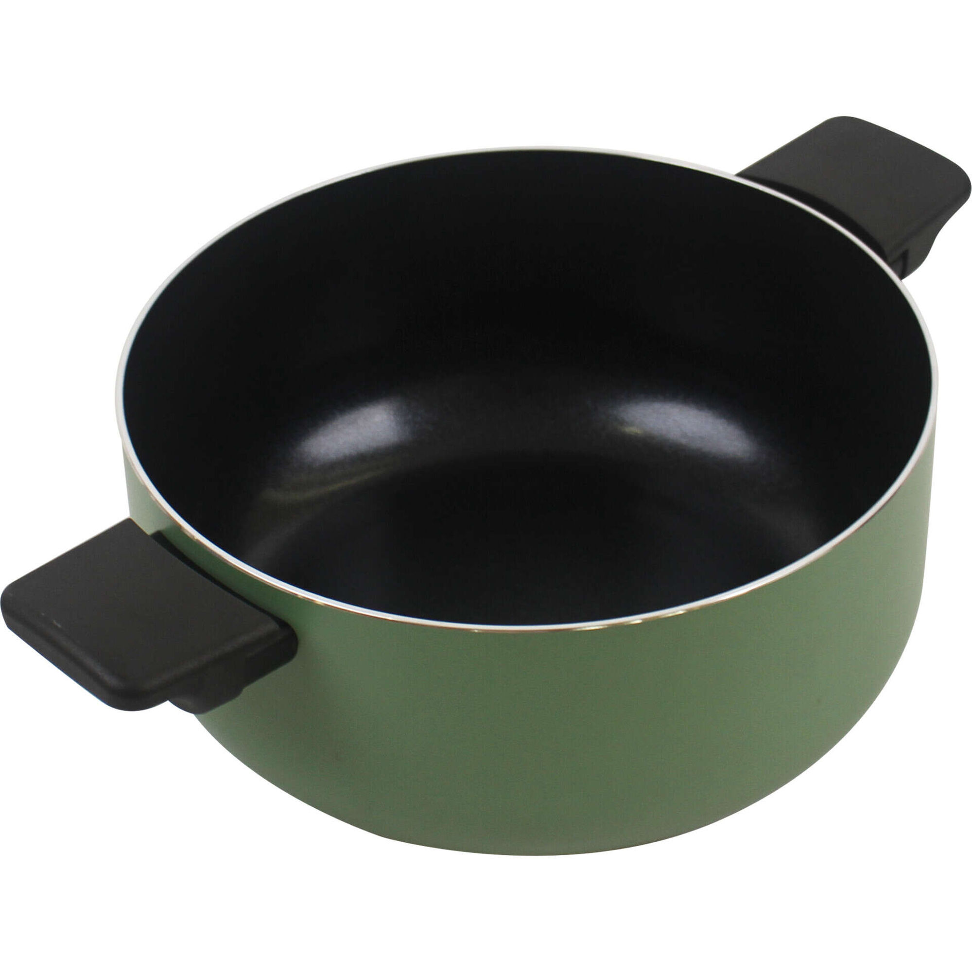 Ca&ccedil;arola 24cm Cer&acirc;mica Square Verde Kasa
