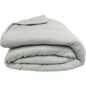 Edred&atilde;o Polar 200x220cm Liso Cinza Kasa