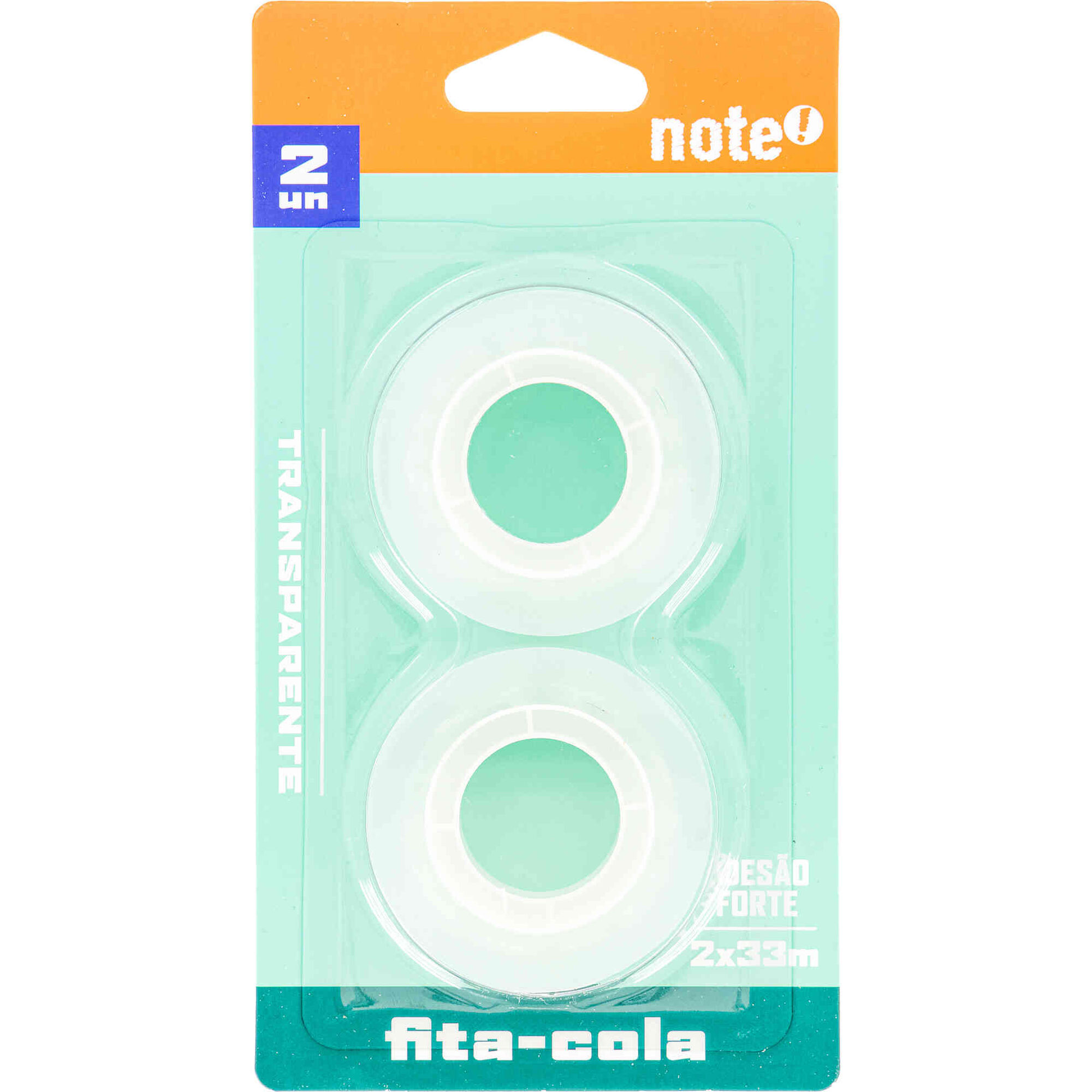 Conjunto 2 Fitas-Cola 19mm Transparentes Note!