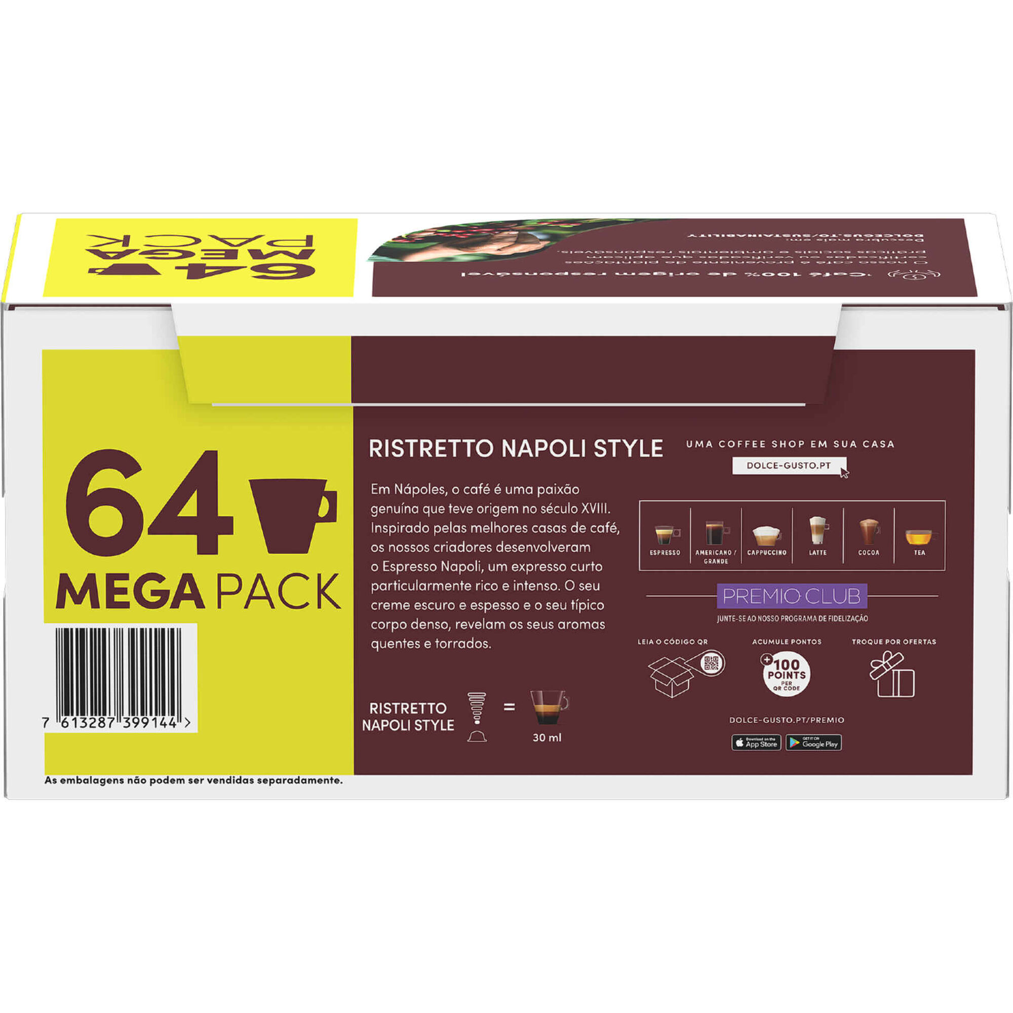 Cápsulas de Café Ristretto Napoli Style Int 13
