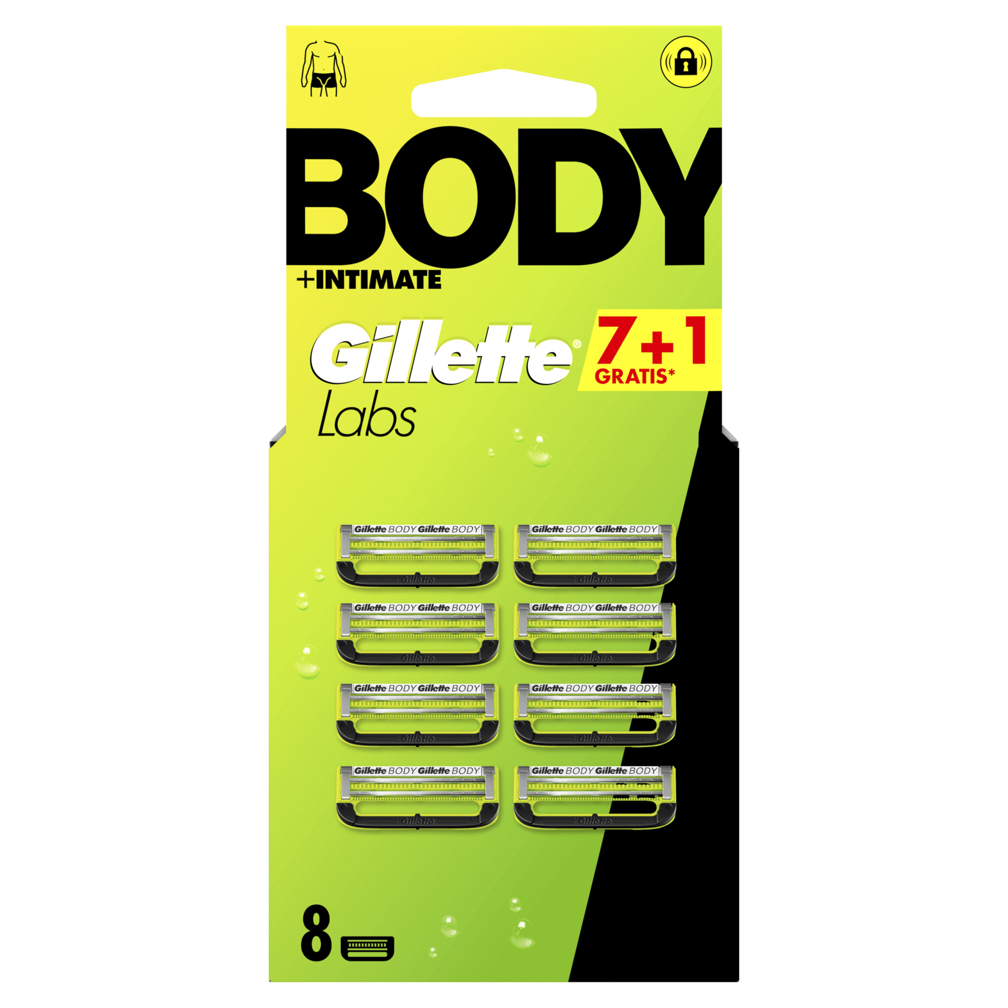 Recarga de L&acirc;minas Body + Intimate Gillette Labs