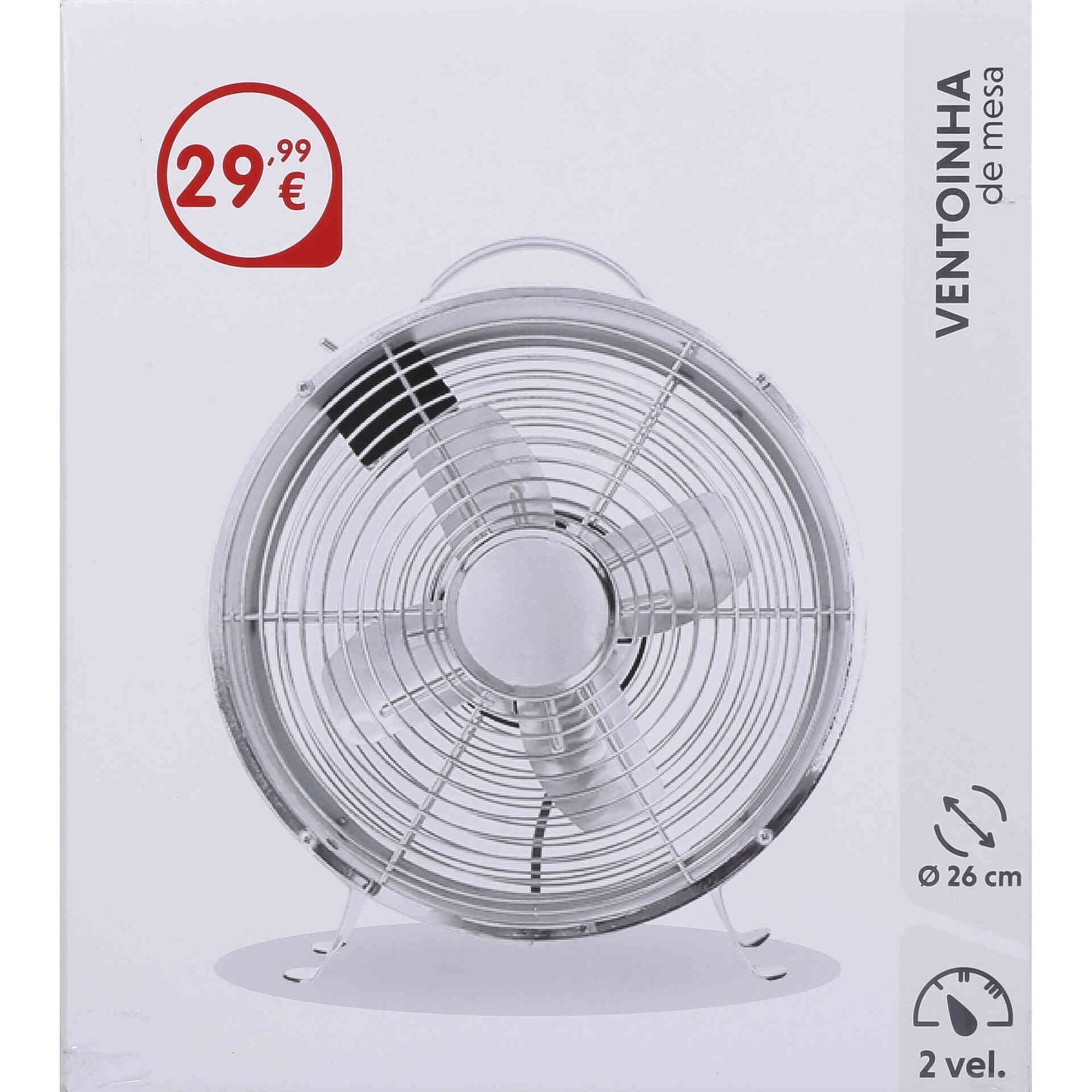 Ventoinha de Mesa Metal 26cm