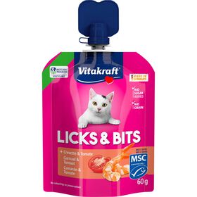 Snack para Gato Licks&Bits Cremoso Camar&atilde;o e Tomate Vitakraft