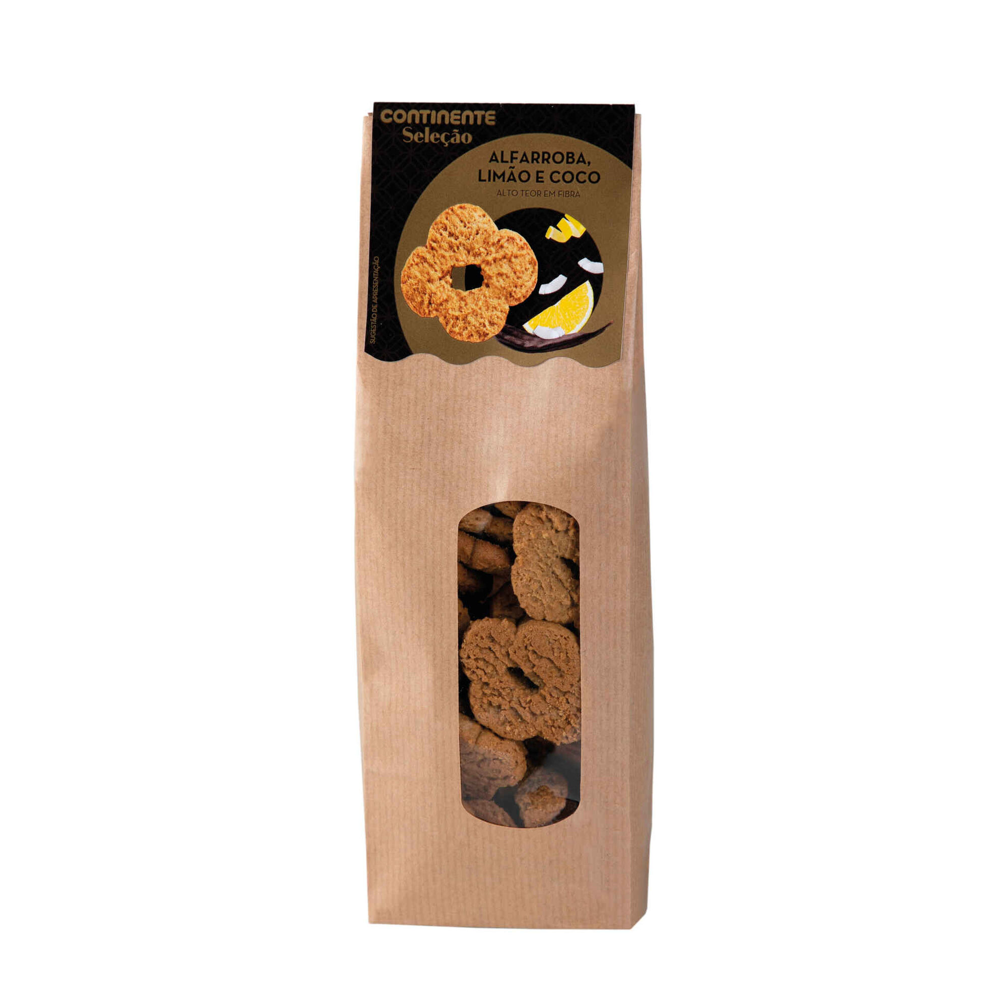Biscoito de Alfarroba, Coco e Limão Biscoito de Alfarroba, Coco e Limão