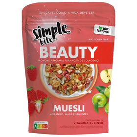 Muesli Morango, Ma&ccedil;&atilde; e Sementes Beauty Simple