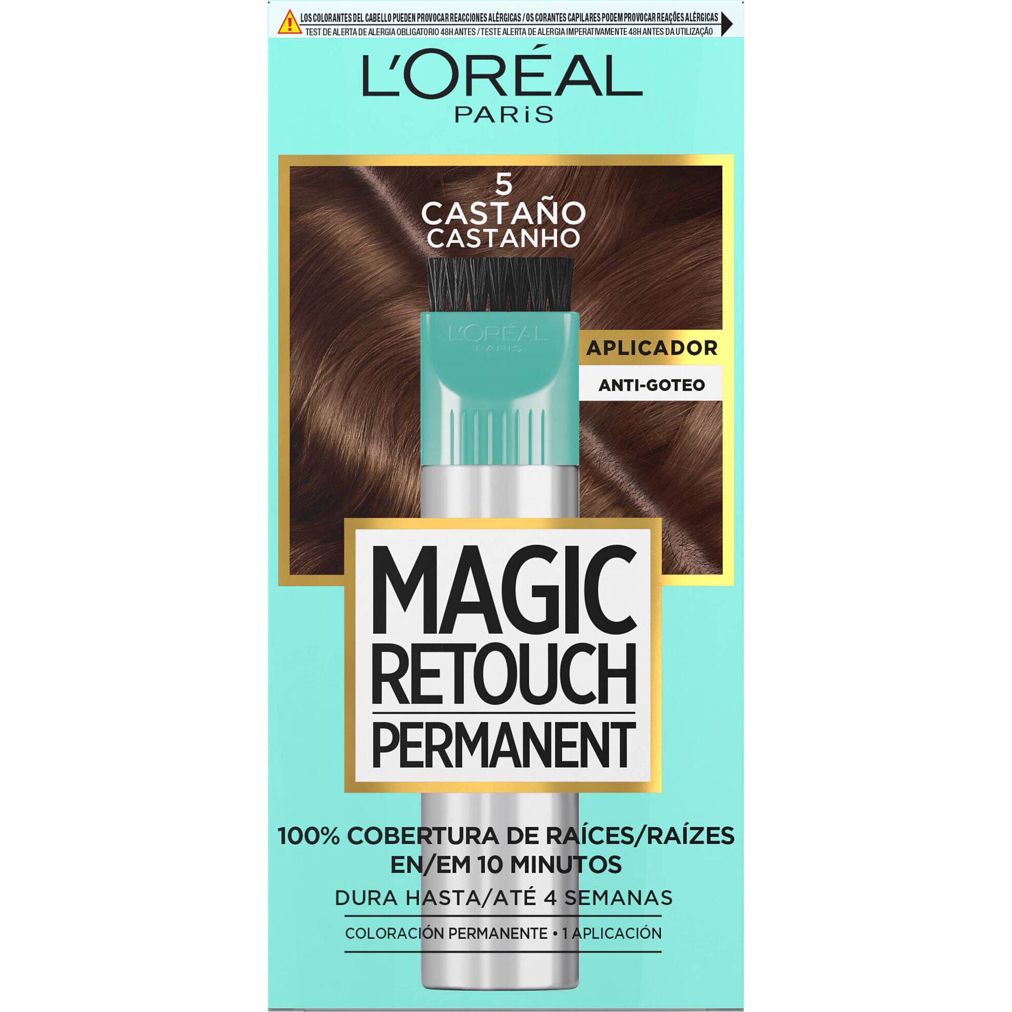Colora&ccedil;&atilde;o Permanente Castanho 5 L'Or&eacute;al Paris Magic Retouch