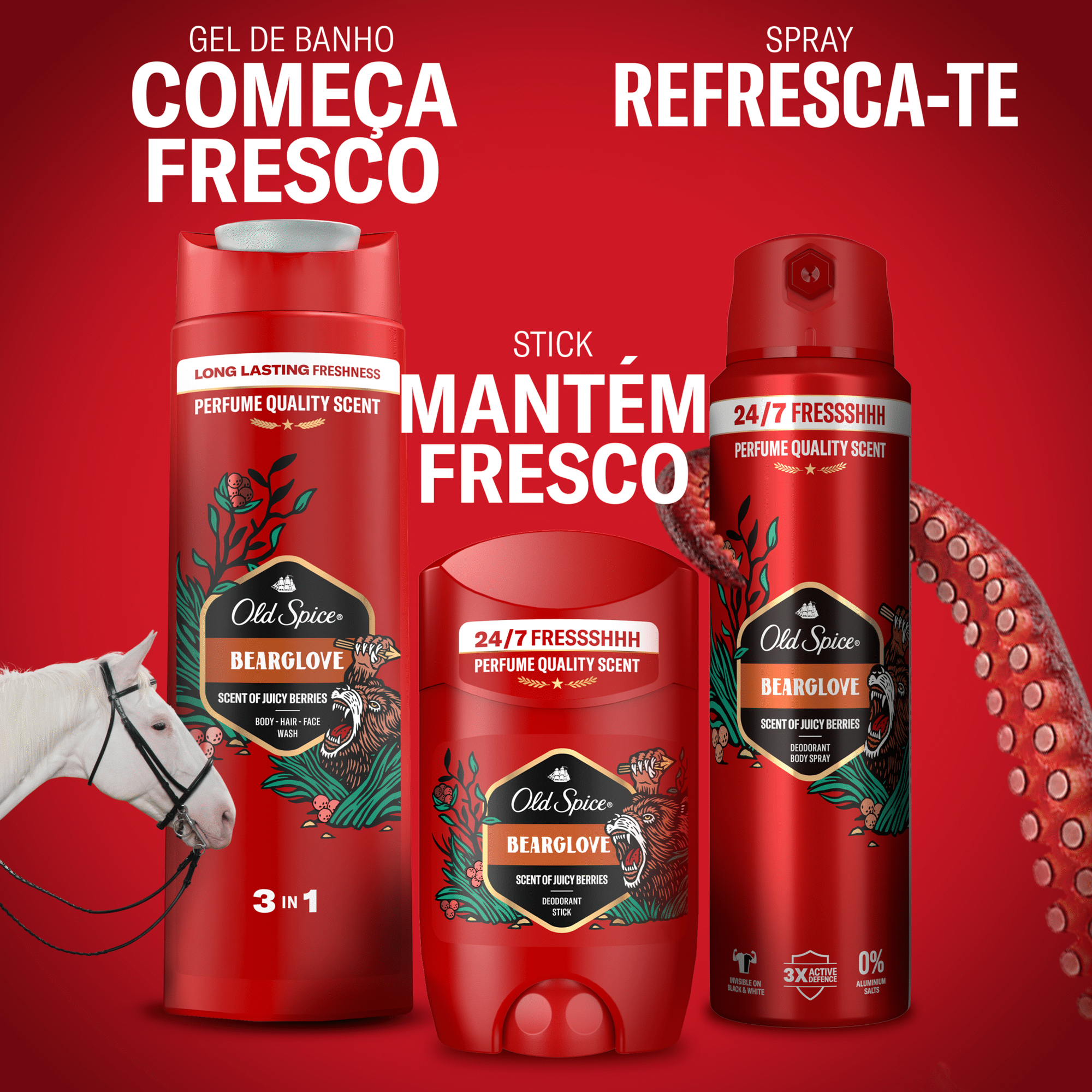 Gel de Banho 3 em 1 Bearglove