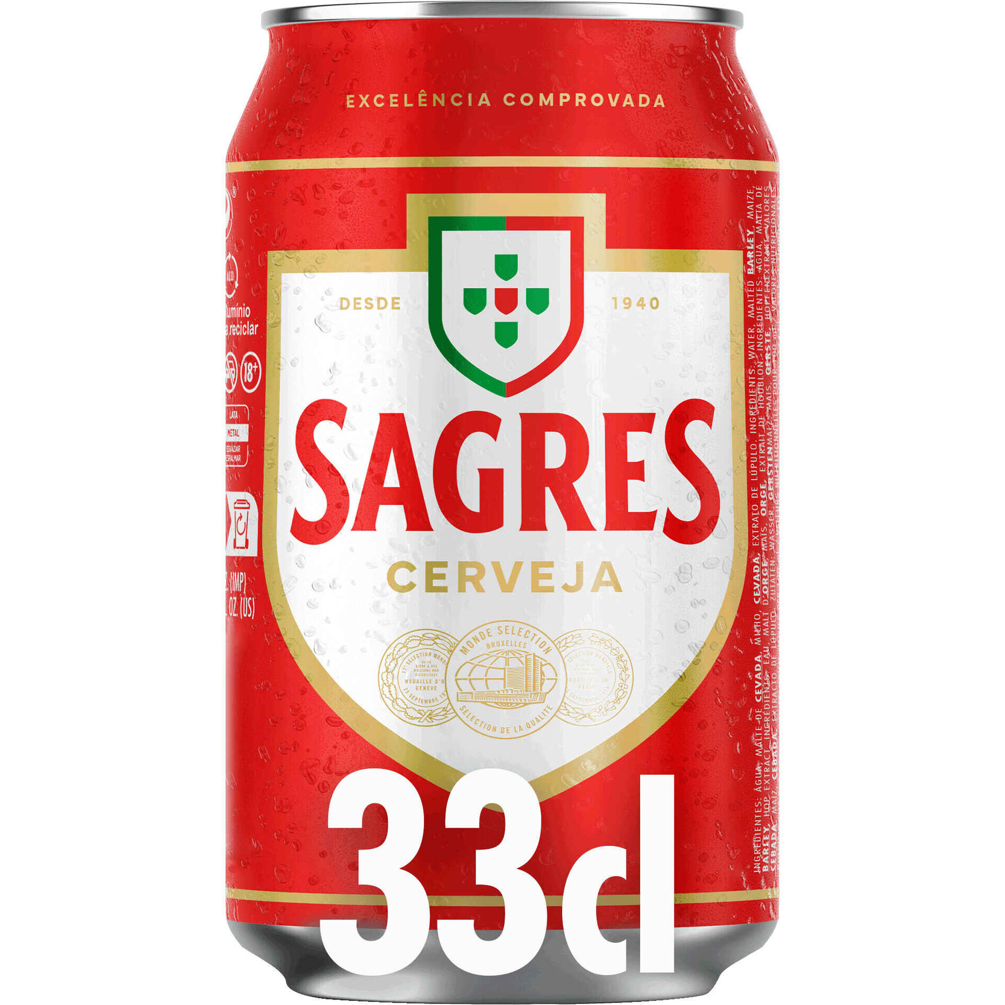 Cerveja com &Aacute;lcool em Lata Sagres
