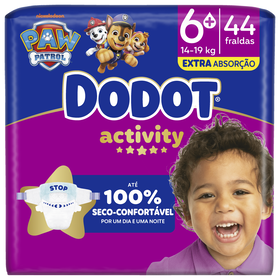 Fraldas Activity Extra 14-19kg T6+ Dodot