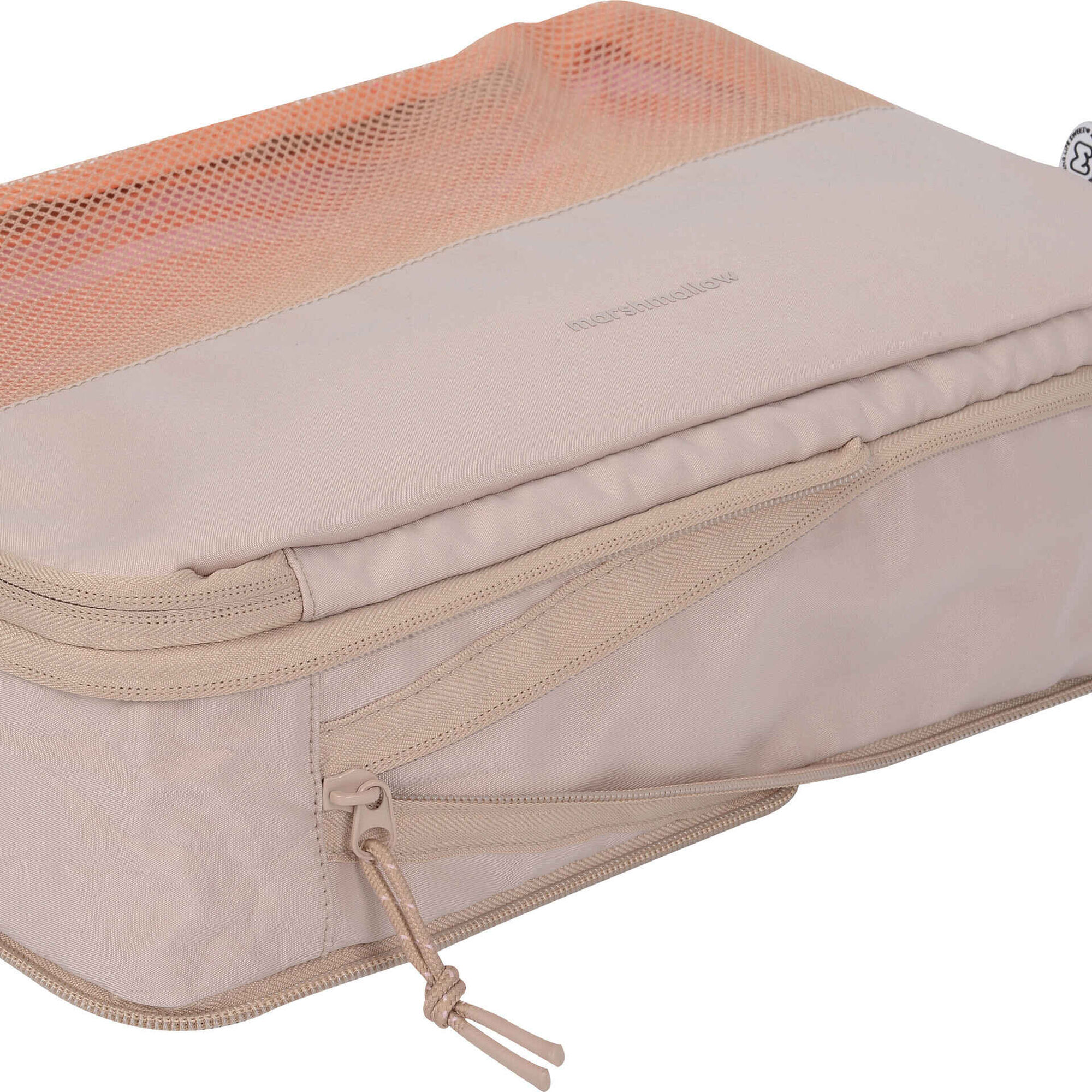 Organizador de Viagem Riscas Laranja e Rosa Marshmallow