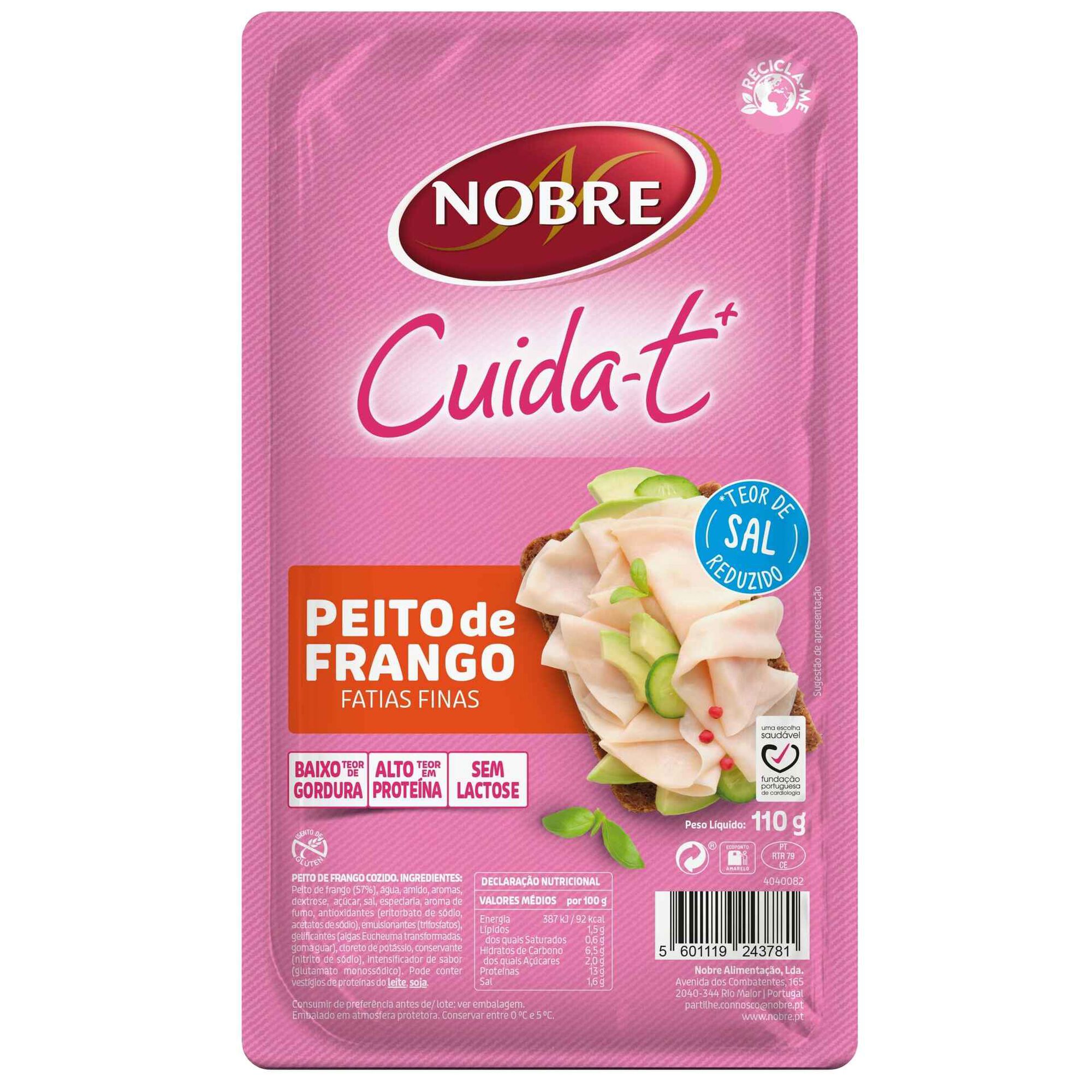 Fiambre Peito de Frango Cuida-te+ Fatias Finas Fiambre Peito de Frango Cuida-te+ Fatias Finas