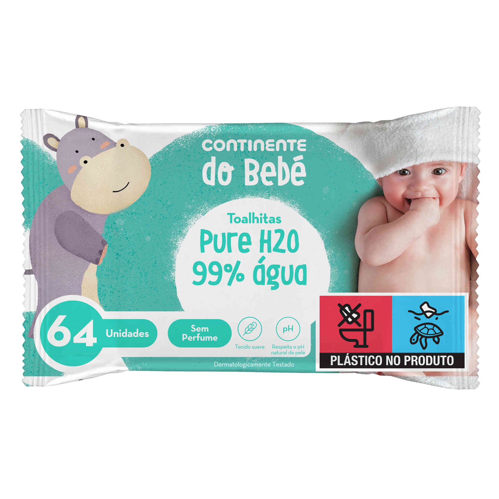 Toalhitas Bebé Pure H2O 99% Água
