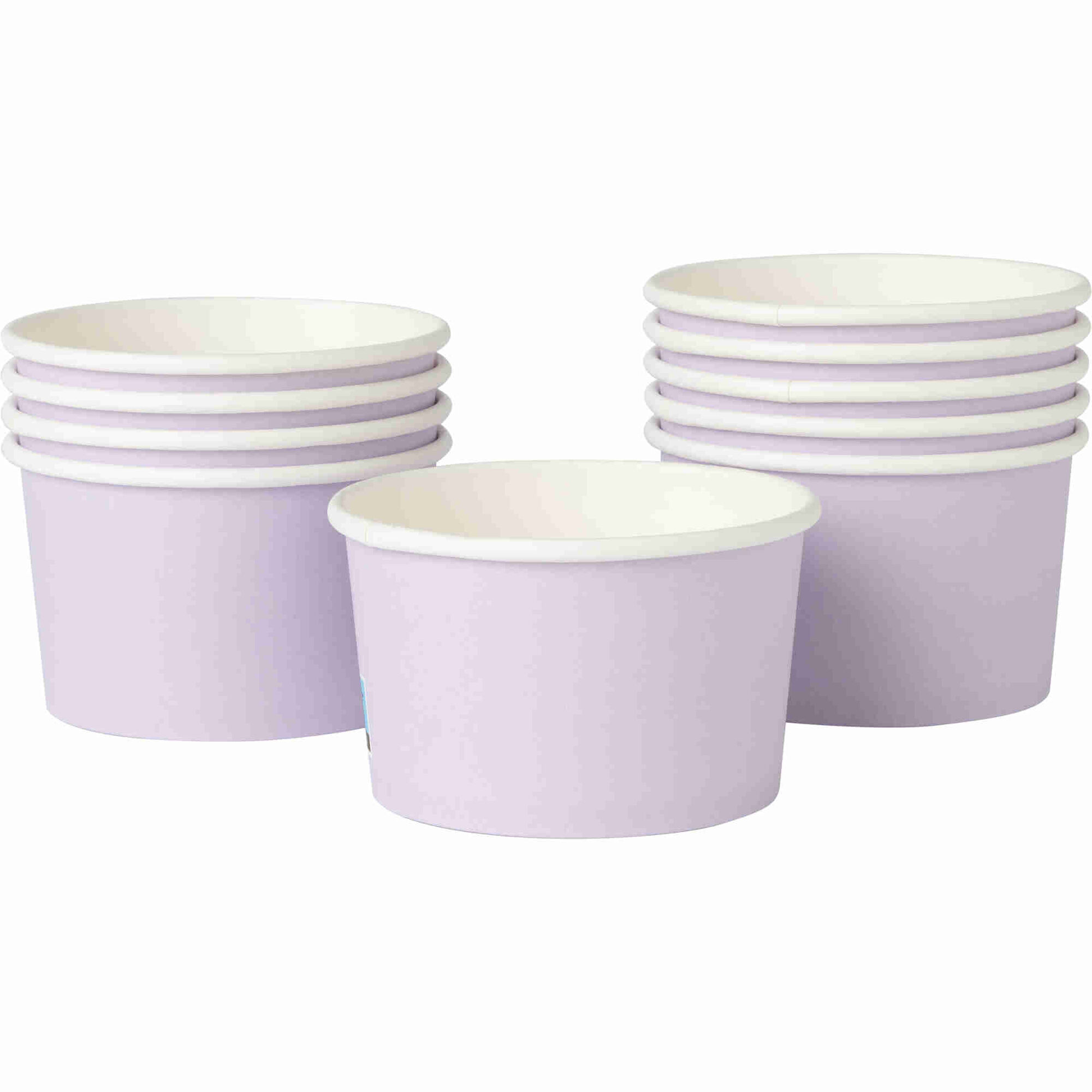 Conjunto 10 Ta&ccedil;as 250ml Papel Soft Lavanda