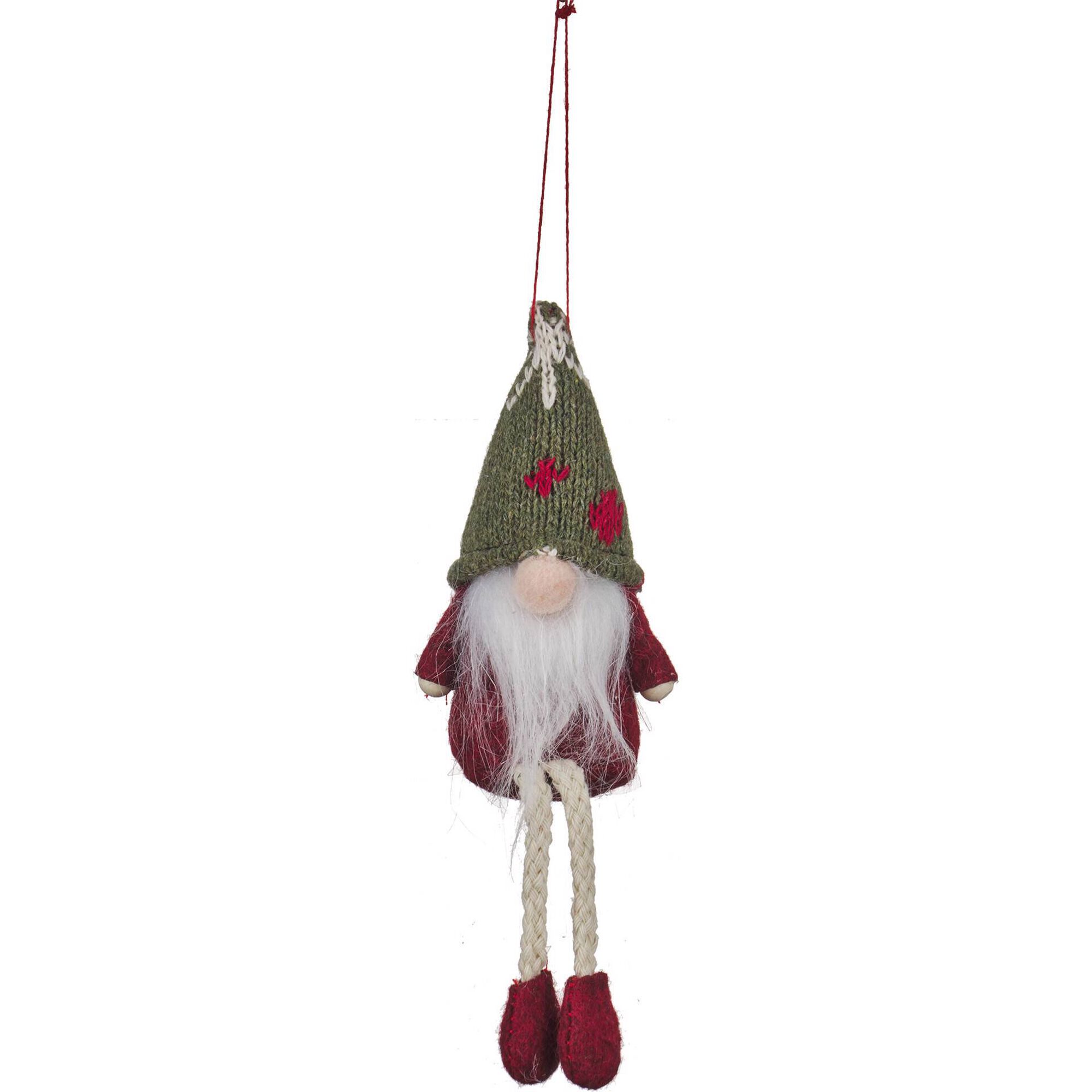 Ornamento Gnomo Barrete Verde