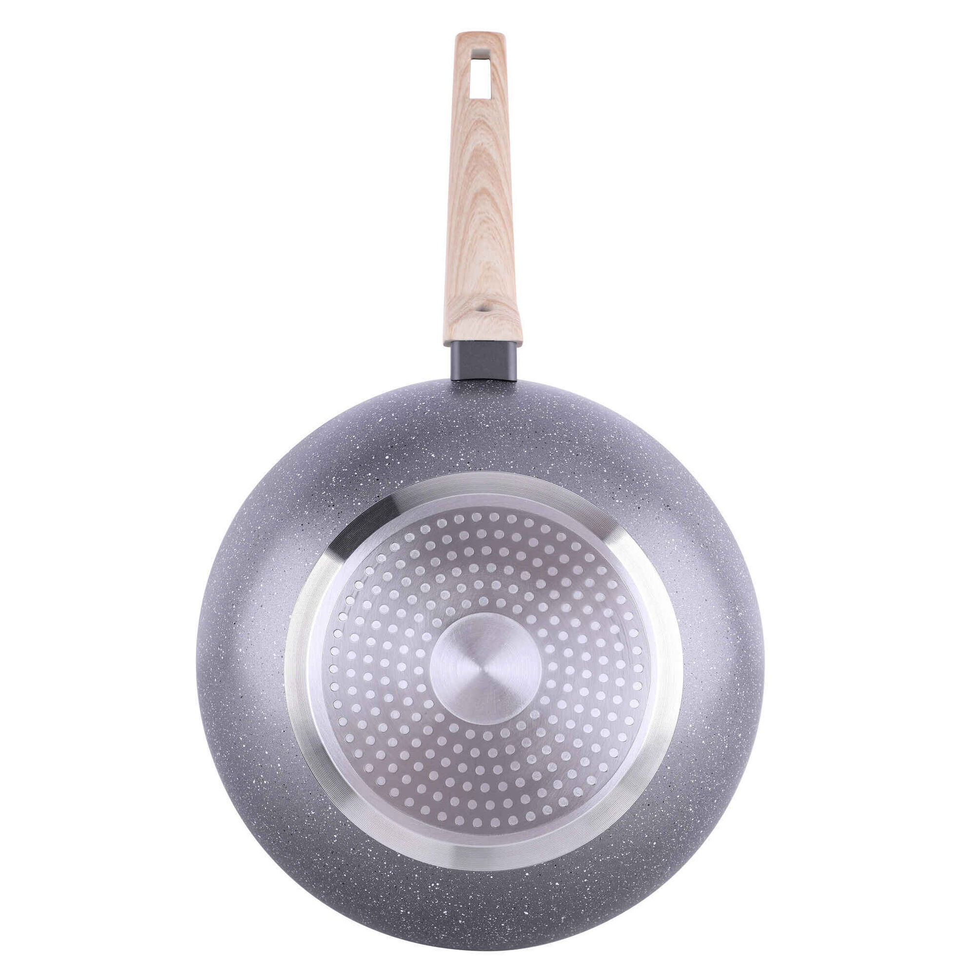 Wok Alumínio Antiaderente 28cm Wood Stone