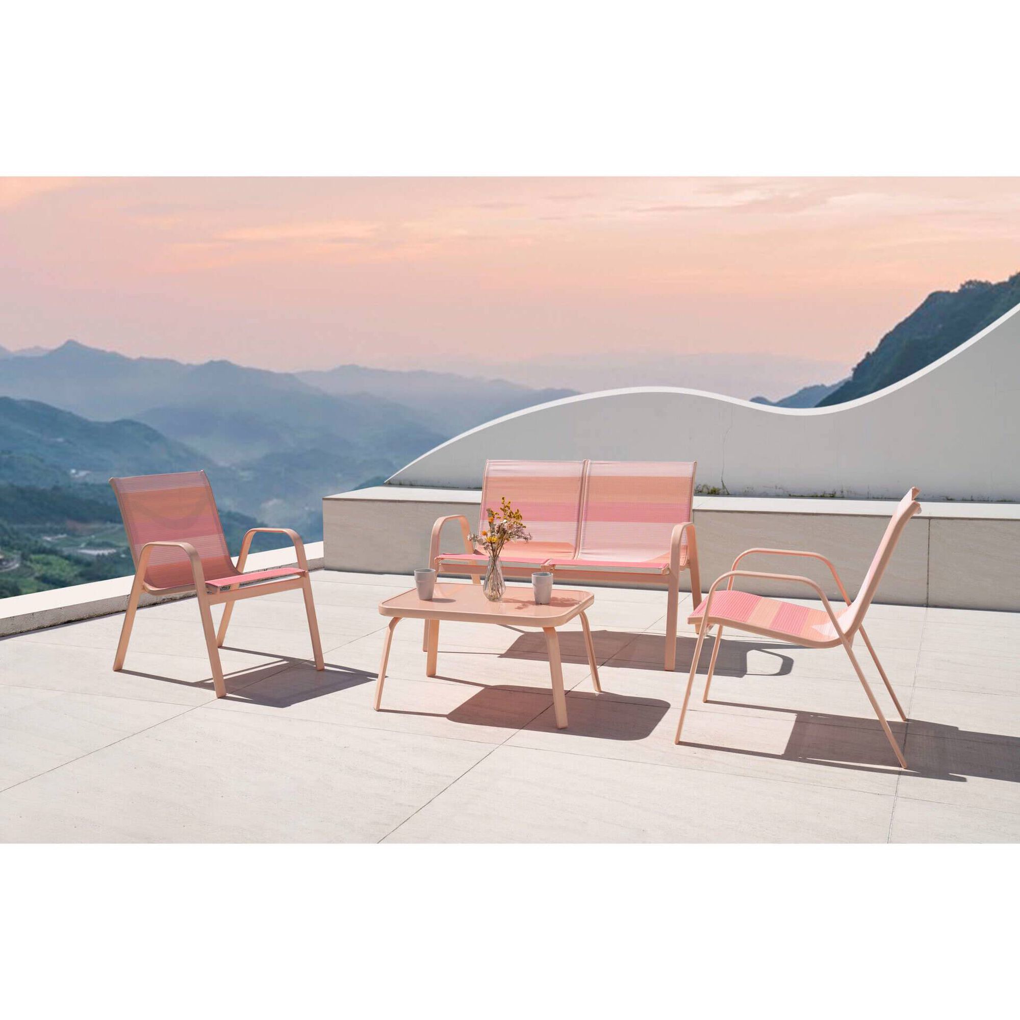 Conjunto Jardim 4 Lugares Flow