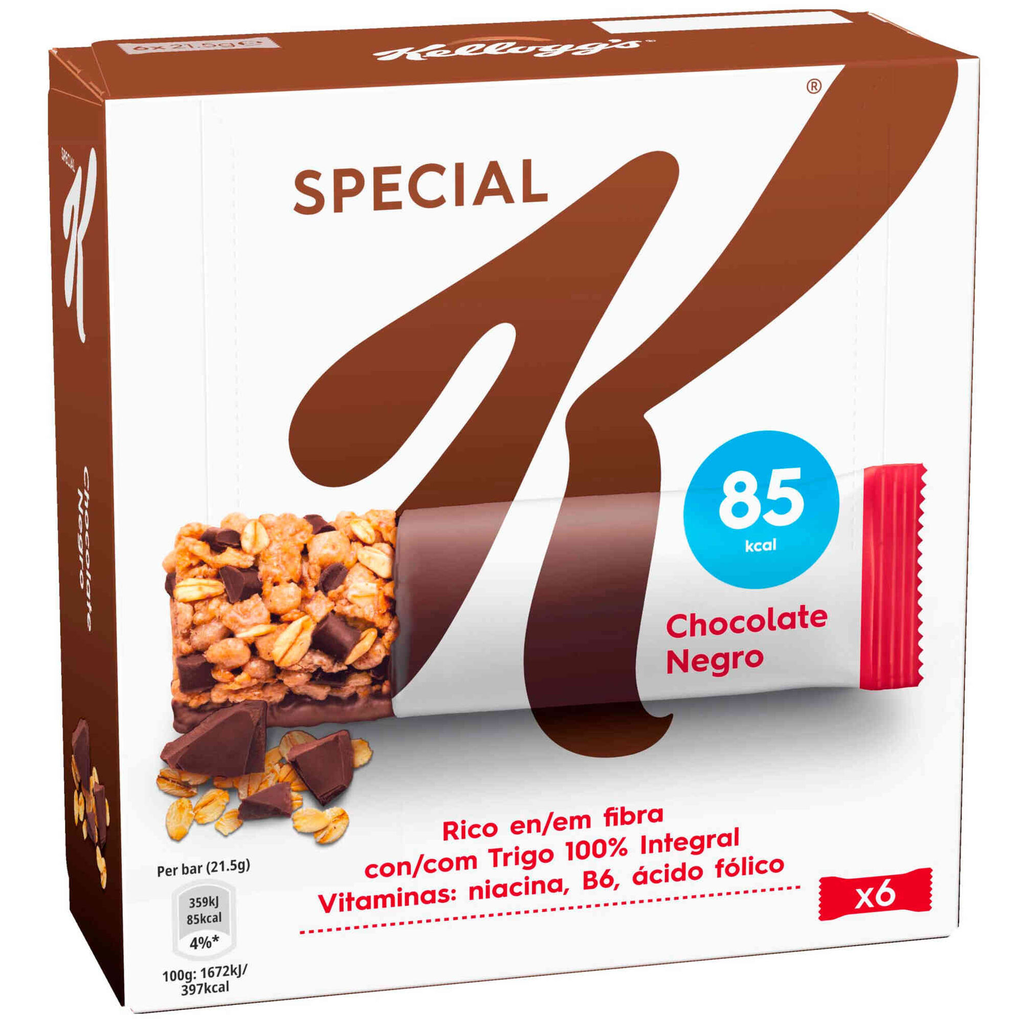 Barras de Cereais Chocolate Negro Special K