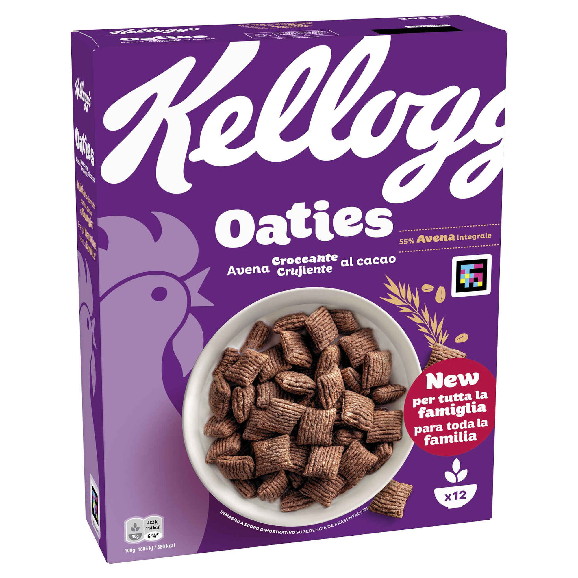 Cereais Crocantes de Aveia Integral e Chocolate Cereais Crocantes de Aveia Integral e Chocolate