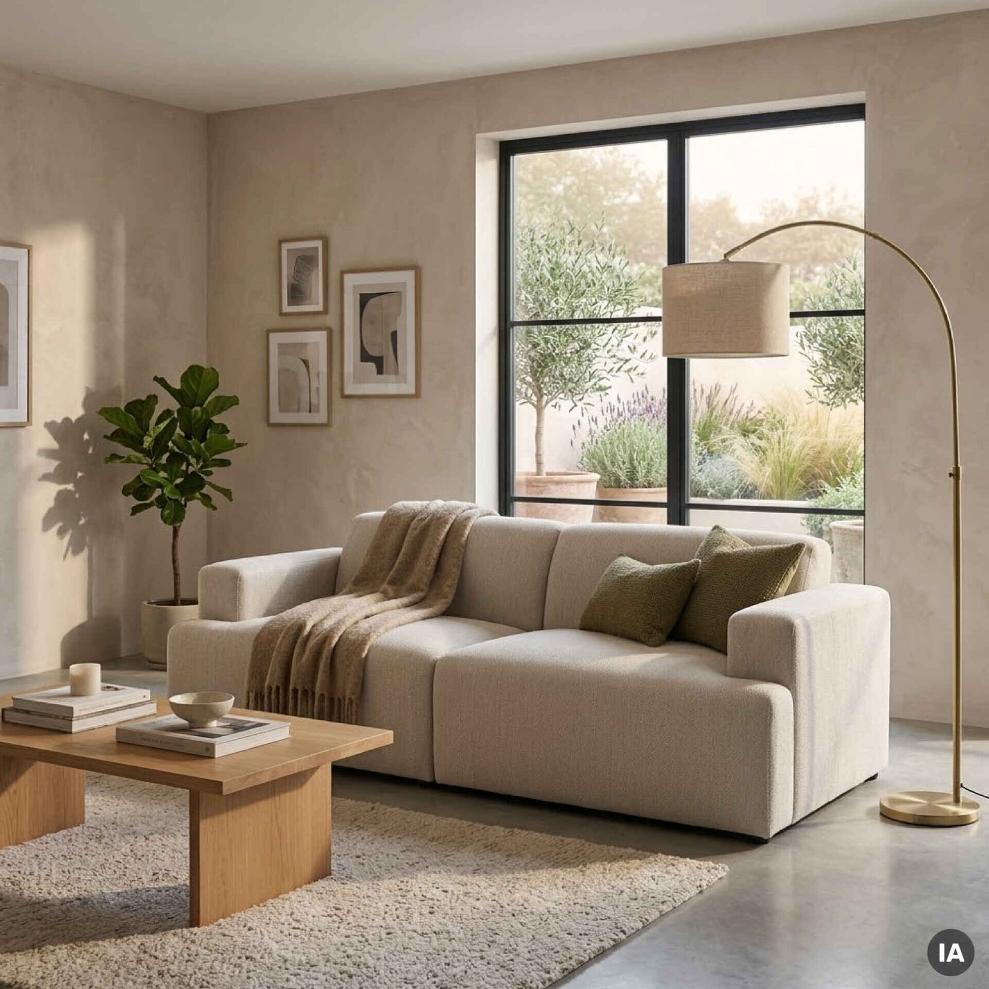 Sof&aacute; 3 Lugares Cinza Urban Kasa