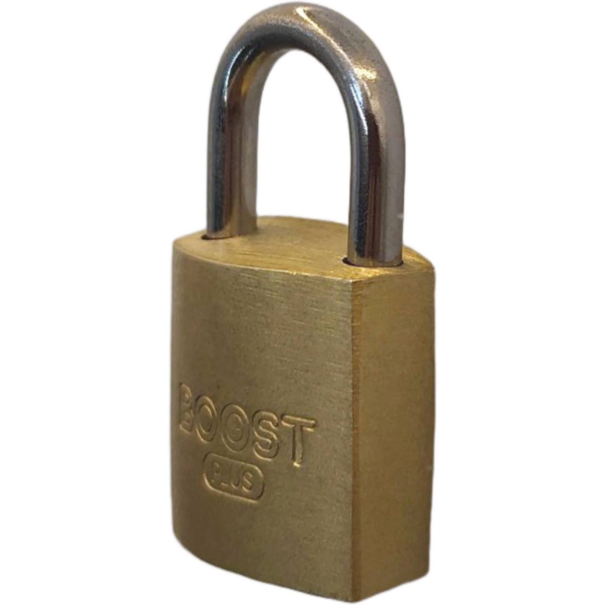 Cadeado Arco Curto com Chave Dourado Boost
