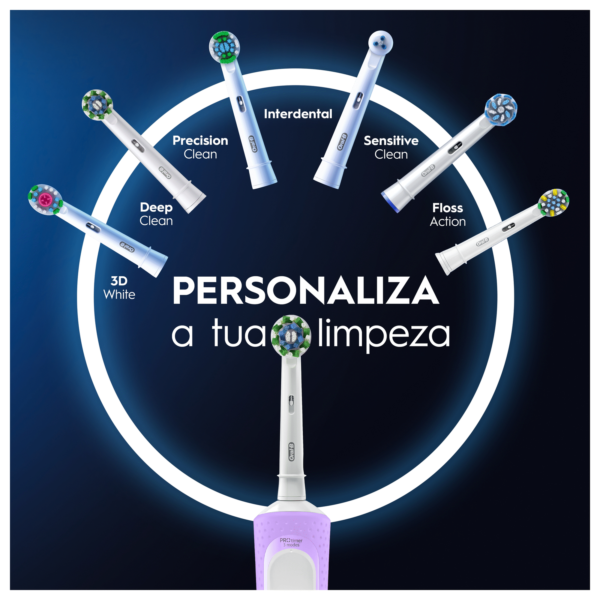 Escova De Dentes El&eacute;trica Vitality Pro Lil&aacute;s