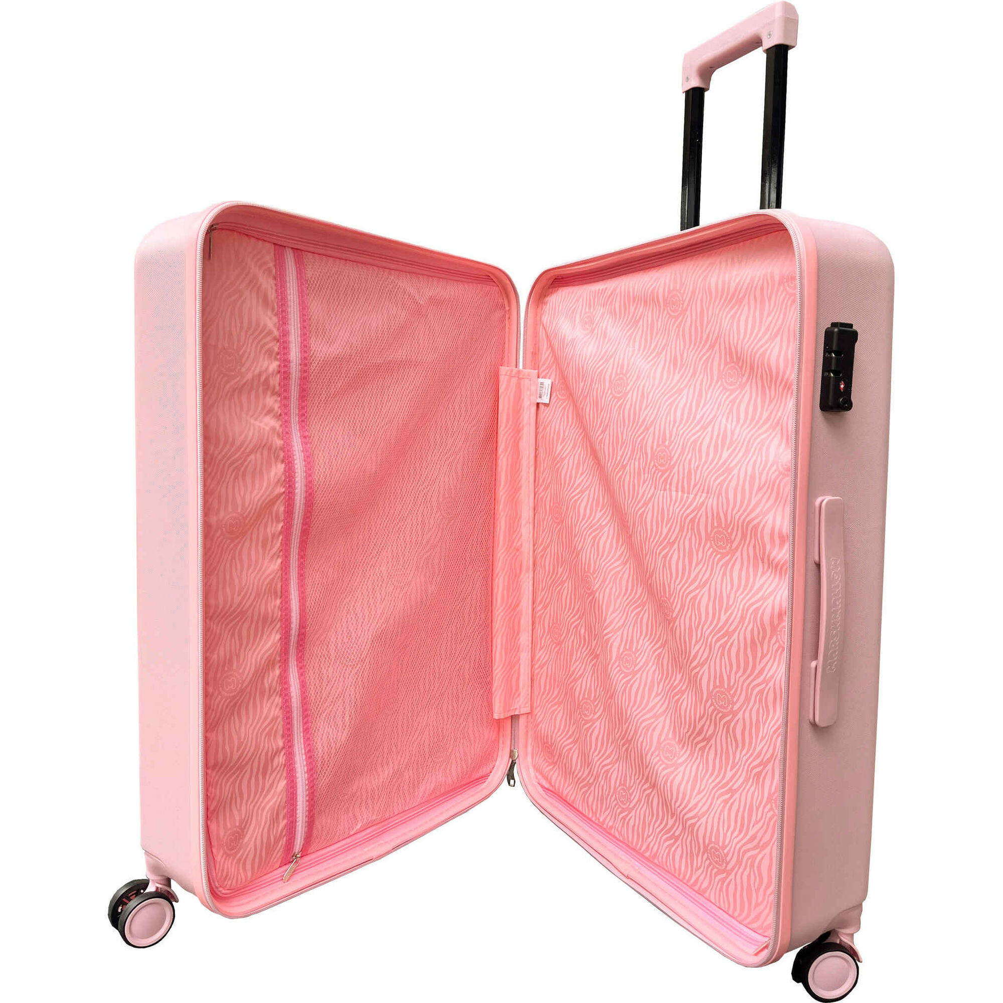 Mala de Viagem Grande 4 Rodas Rosa Marshmallow Mala de Viagem Grande 4 Rodas Rosa Marshmallow