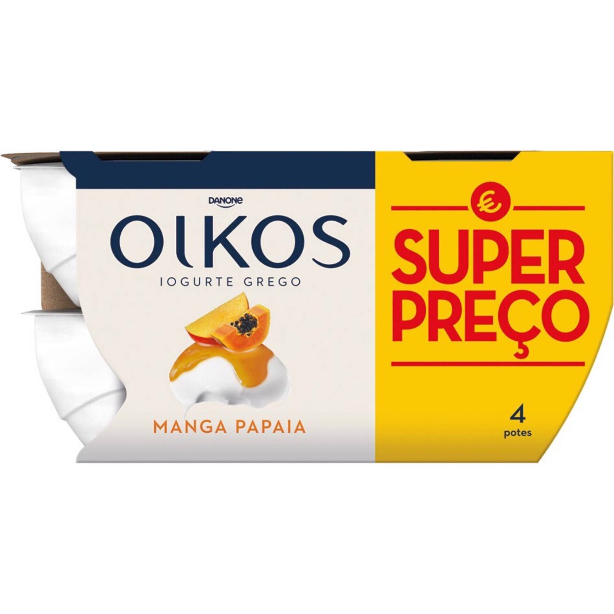 Iogurte Grego Manga e Papaia