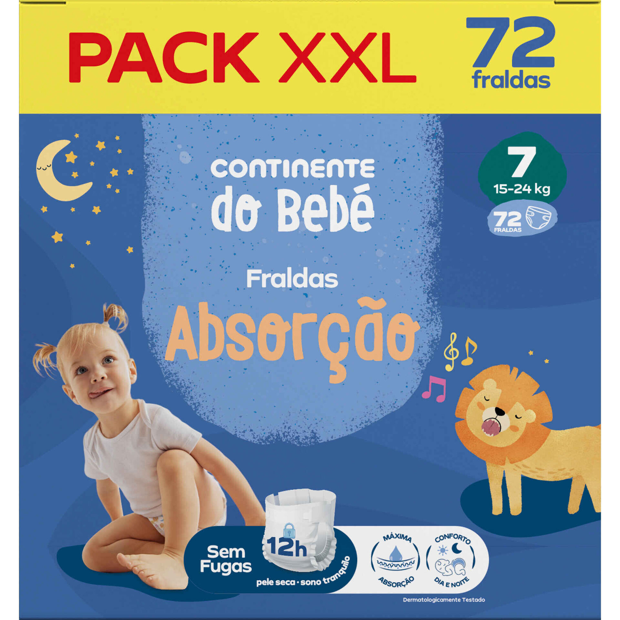 Box Fraldas Absor&ccedil;&atilde;o 15-24kg T7 Continente do Beb&eacute;