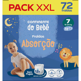 Box Fraldas Absor&ccedil;&atilde;o 15-24kg T7 Continente do Beb&eacute;