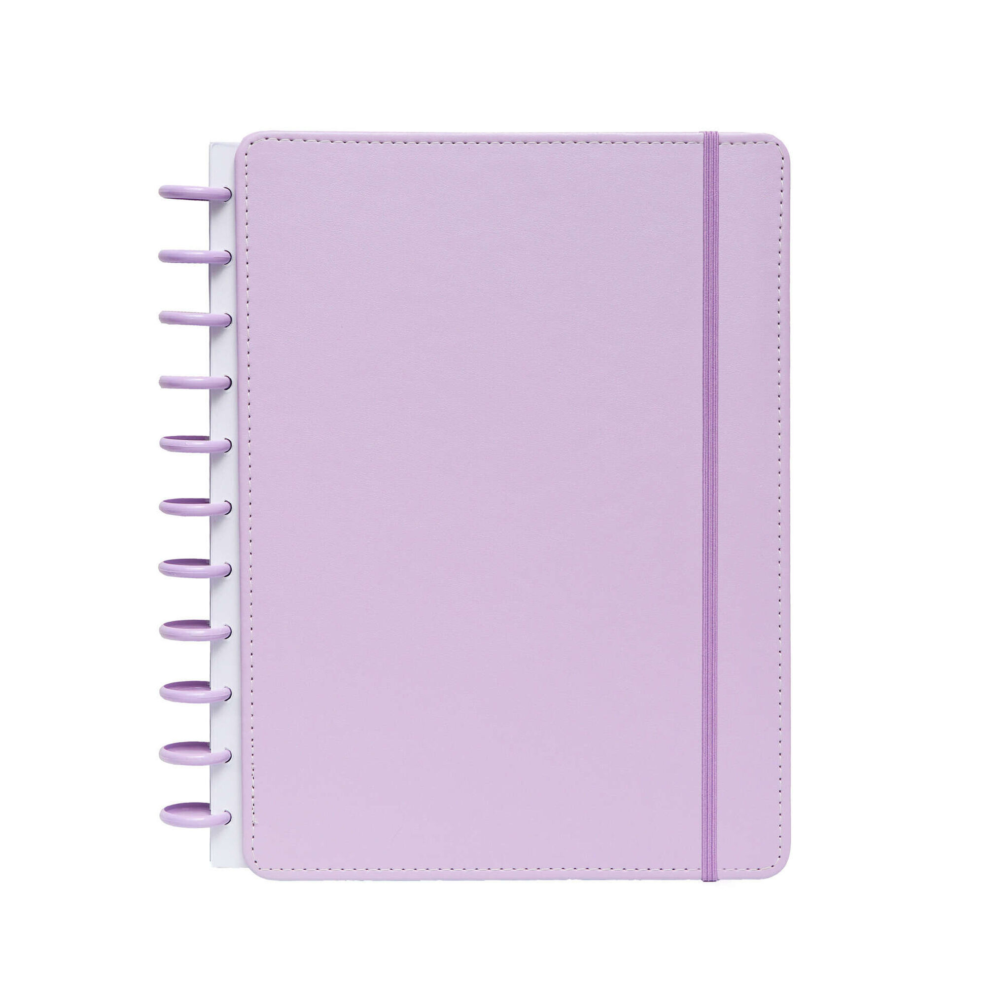Caderno Smart com Elástico Espiral A4 Pautado Lilás