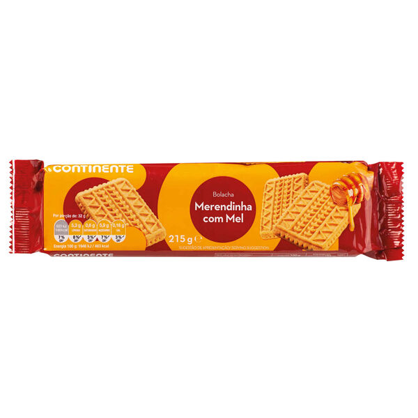 Bolacha Merendinha com Mel Continente