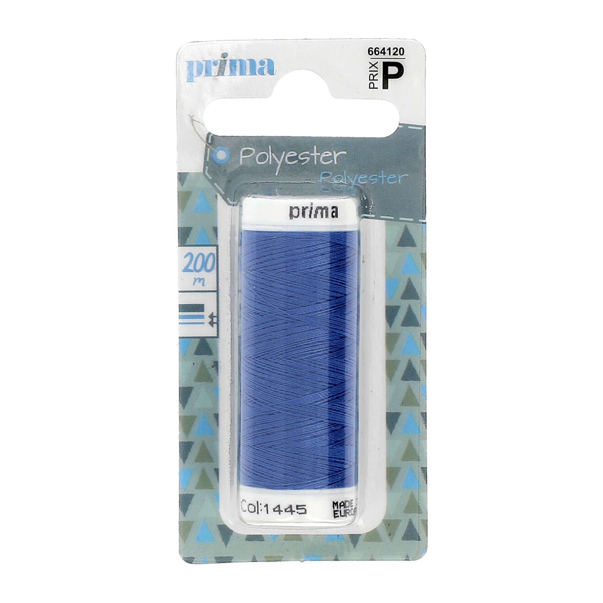 Linha Poli&eacute;ster 200m Azul Marinho Prima