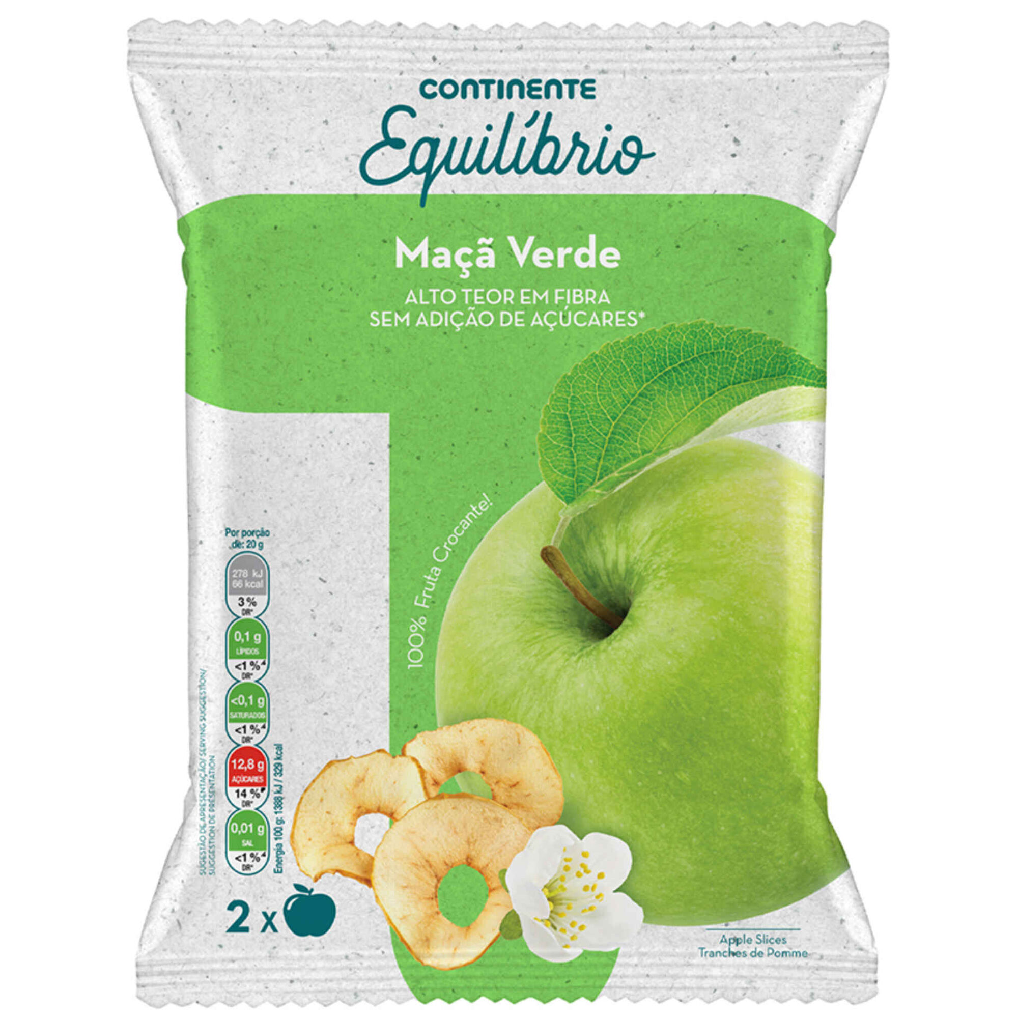 Snack de Maçã Verde Snack de Maçã Verde
