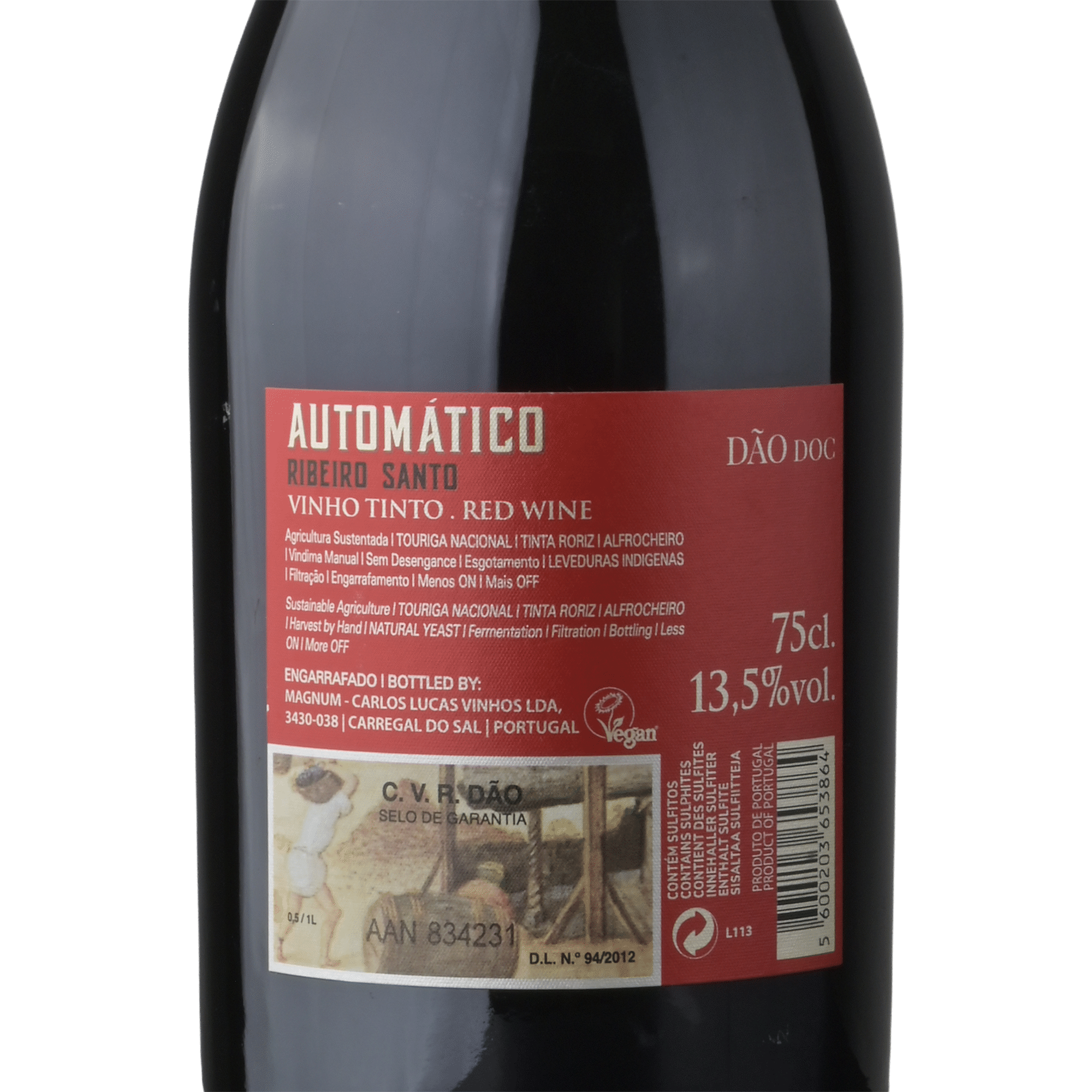 Ribeiro Santo Autom&aacute;tico D&atilde;o Vinho Tinto