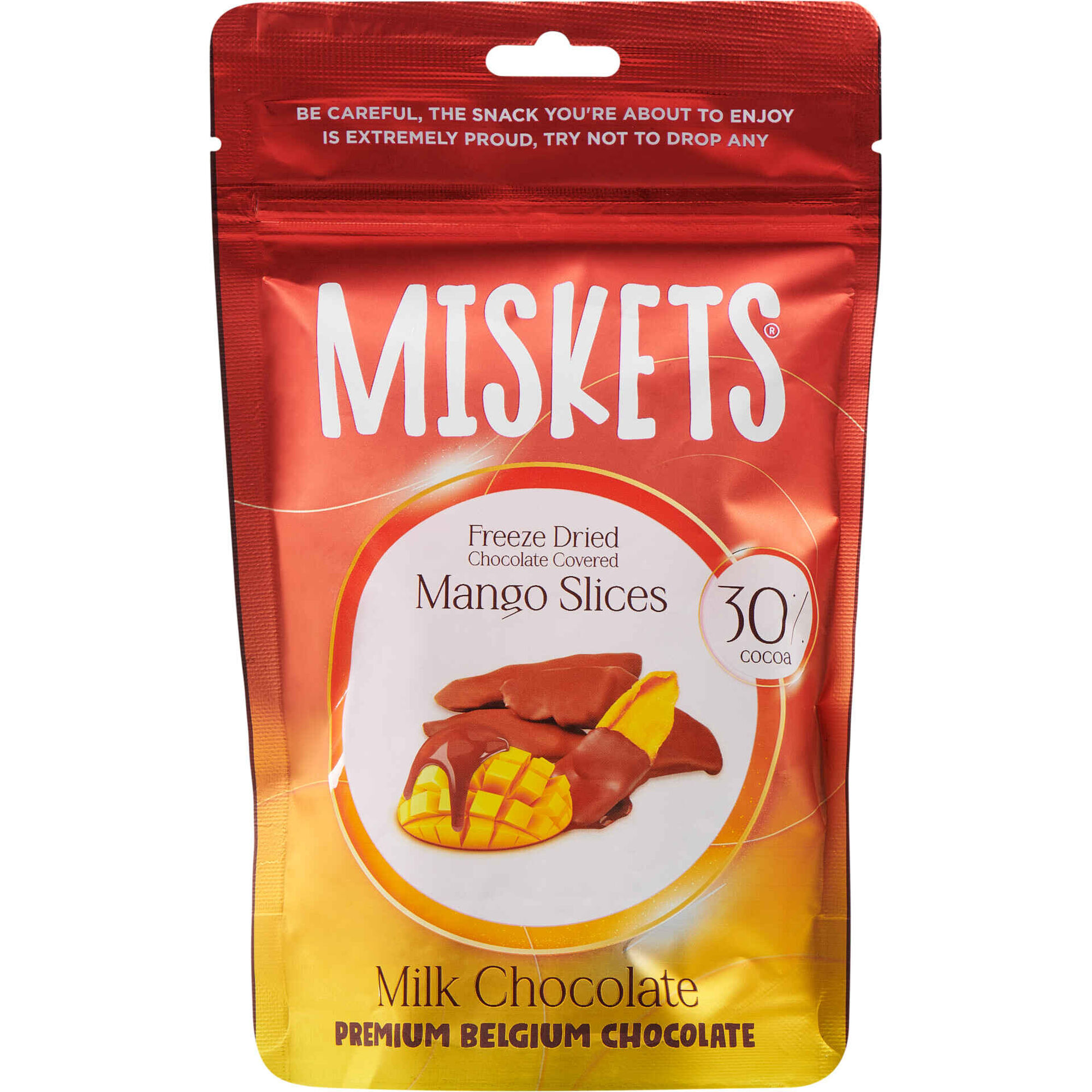 Miskets de Manga Fatiada com Chocolate