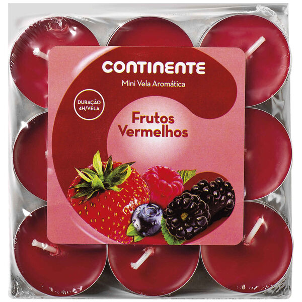 Ambientador Vela Mini Frutos Vermelhos Continente