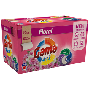 Detergente Máquina Roupa Cápsulas Floral Gama