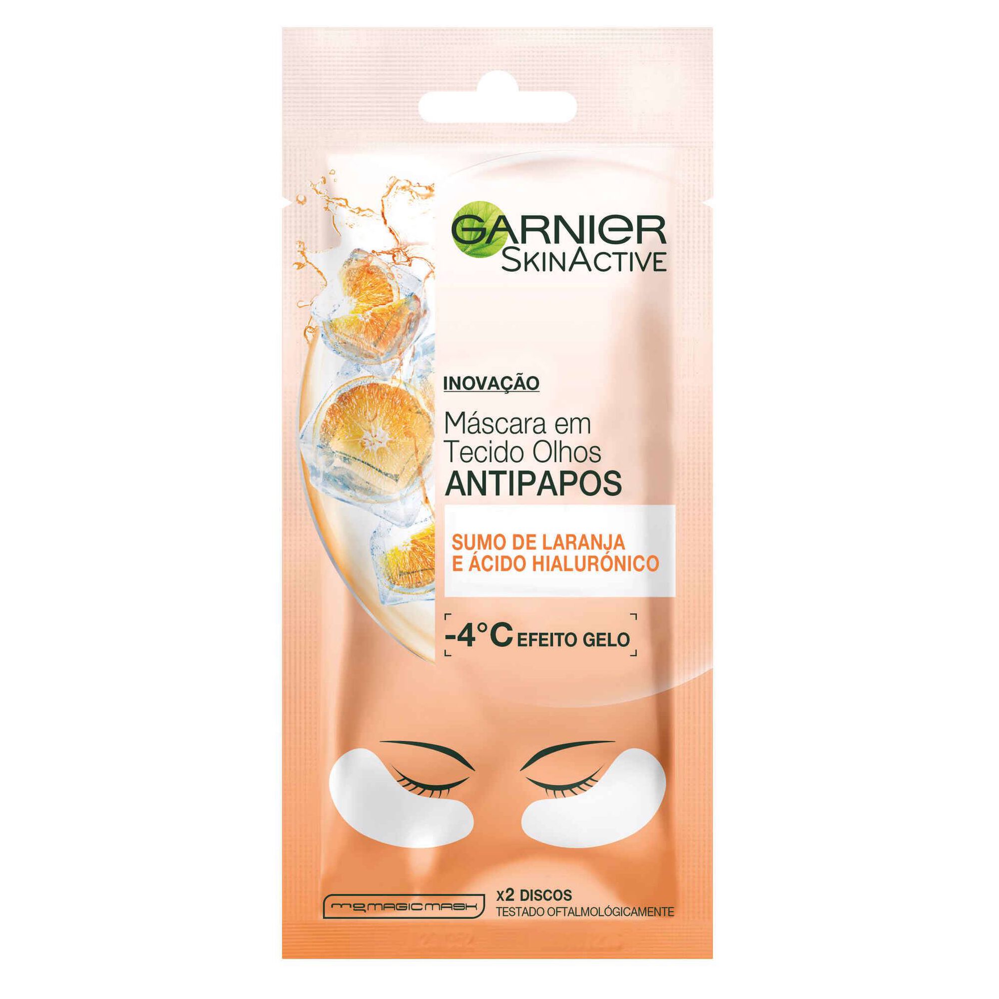 Máscara Facial de Tecido Skin Active Olhos Antipapos