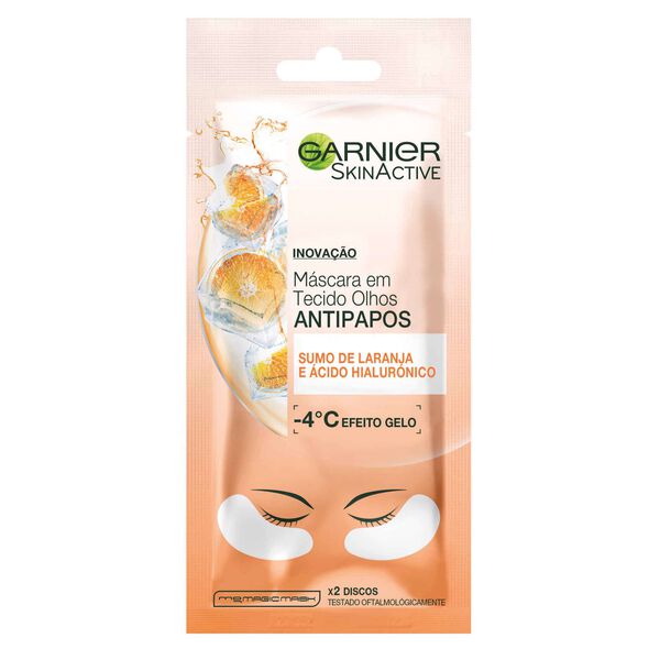 Máscara Facial de Tecido Olhos Antipapos Garnier Skin Active