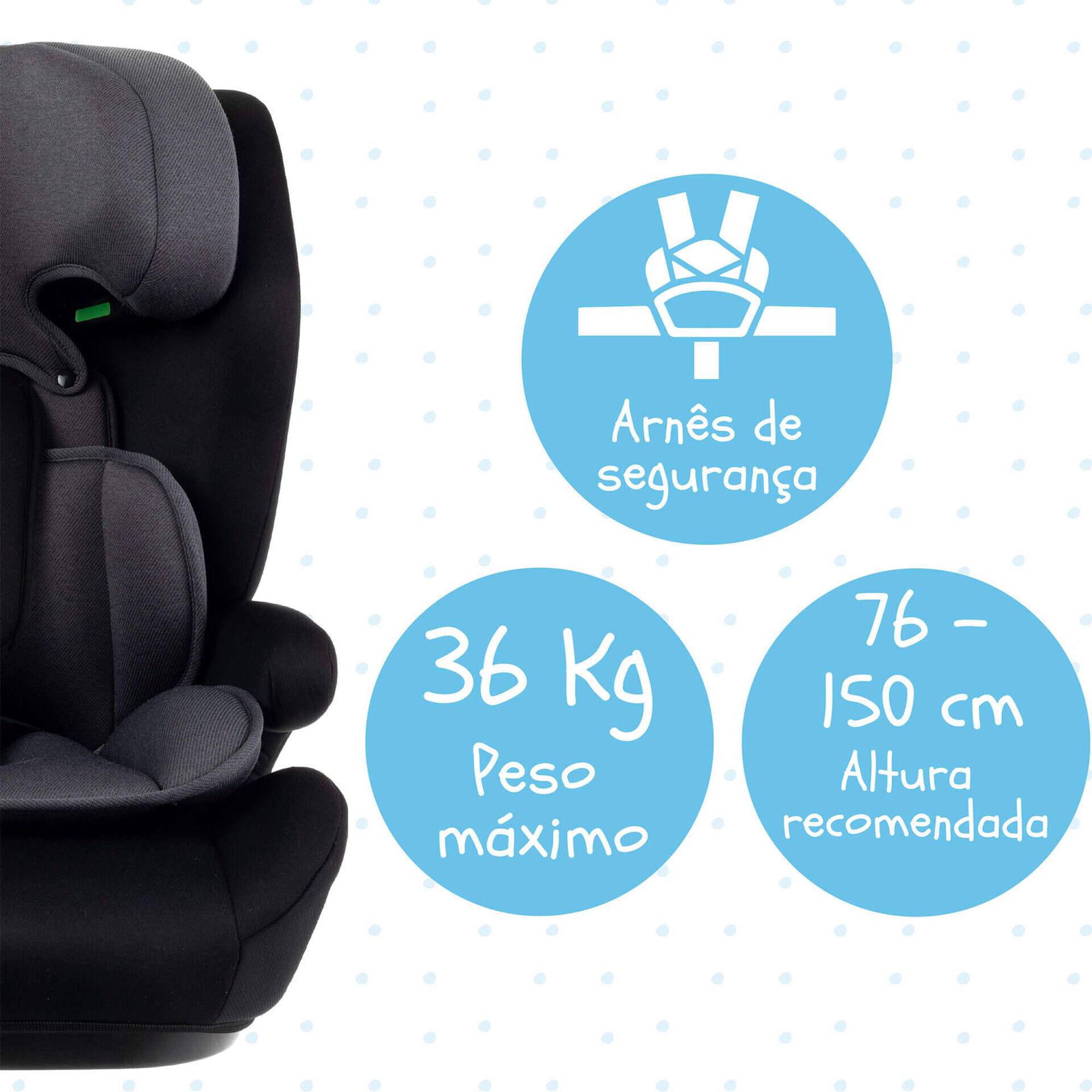 Cadeira Auto I-Size 76-150cm Preta Explorer Cadeira Auto I-Size 76-150cm Preta Explorer