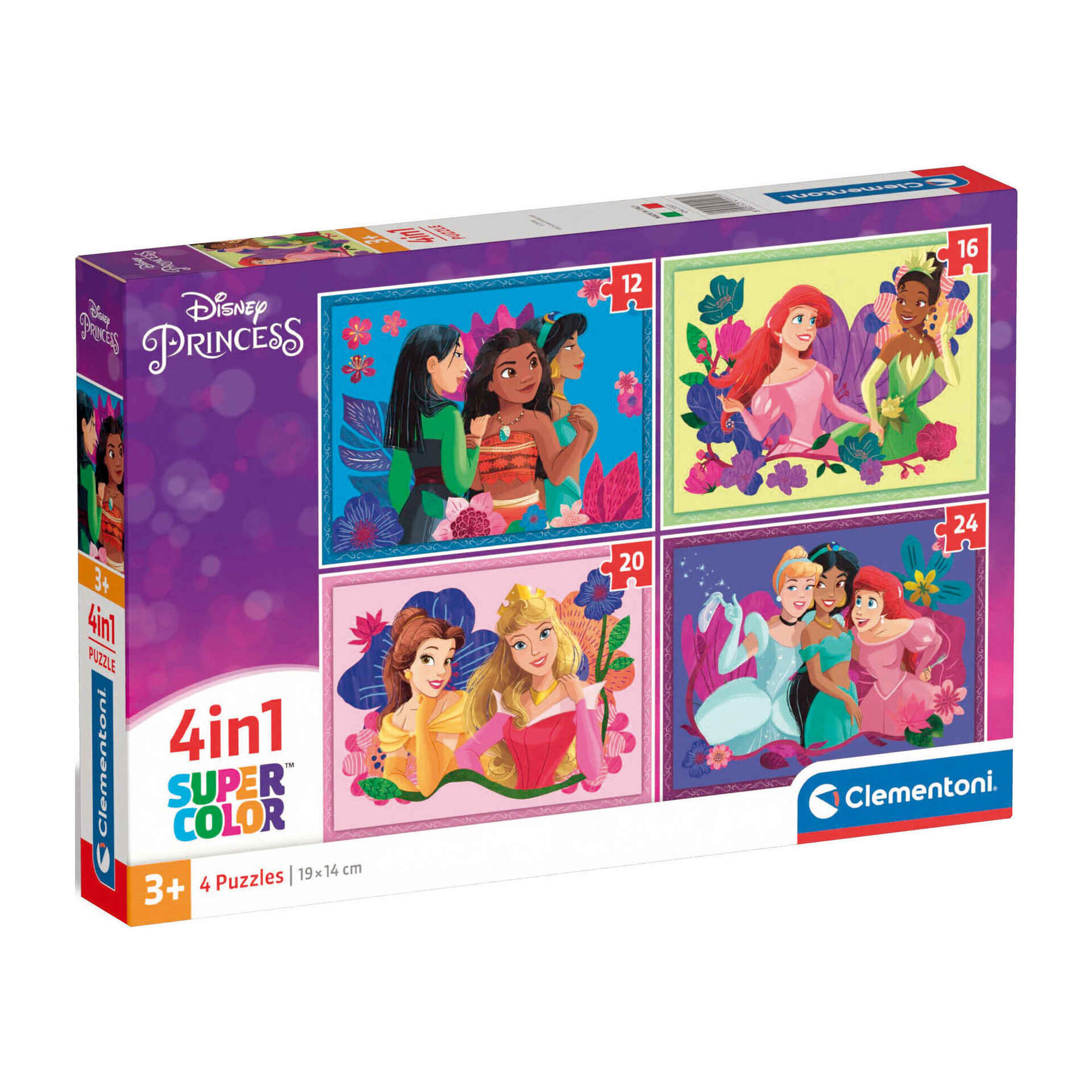 Puzzle 4 em 1 - 12 a 24 Pe&ccedil;as (v&aacute;rios modelos)