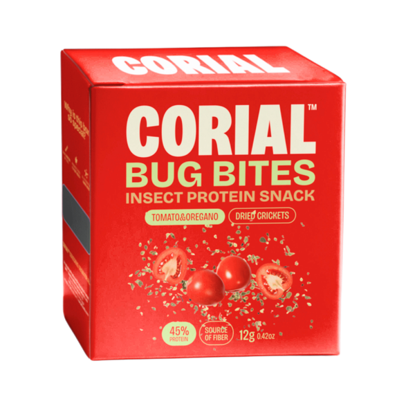 Snack Grilos Tomate e Oregãos Corial Foods