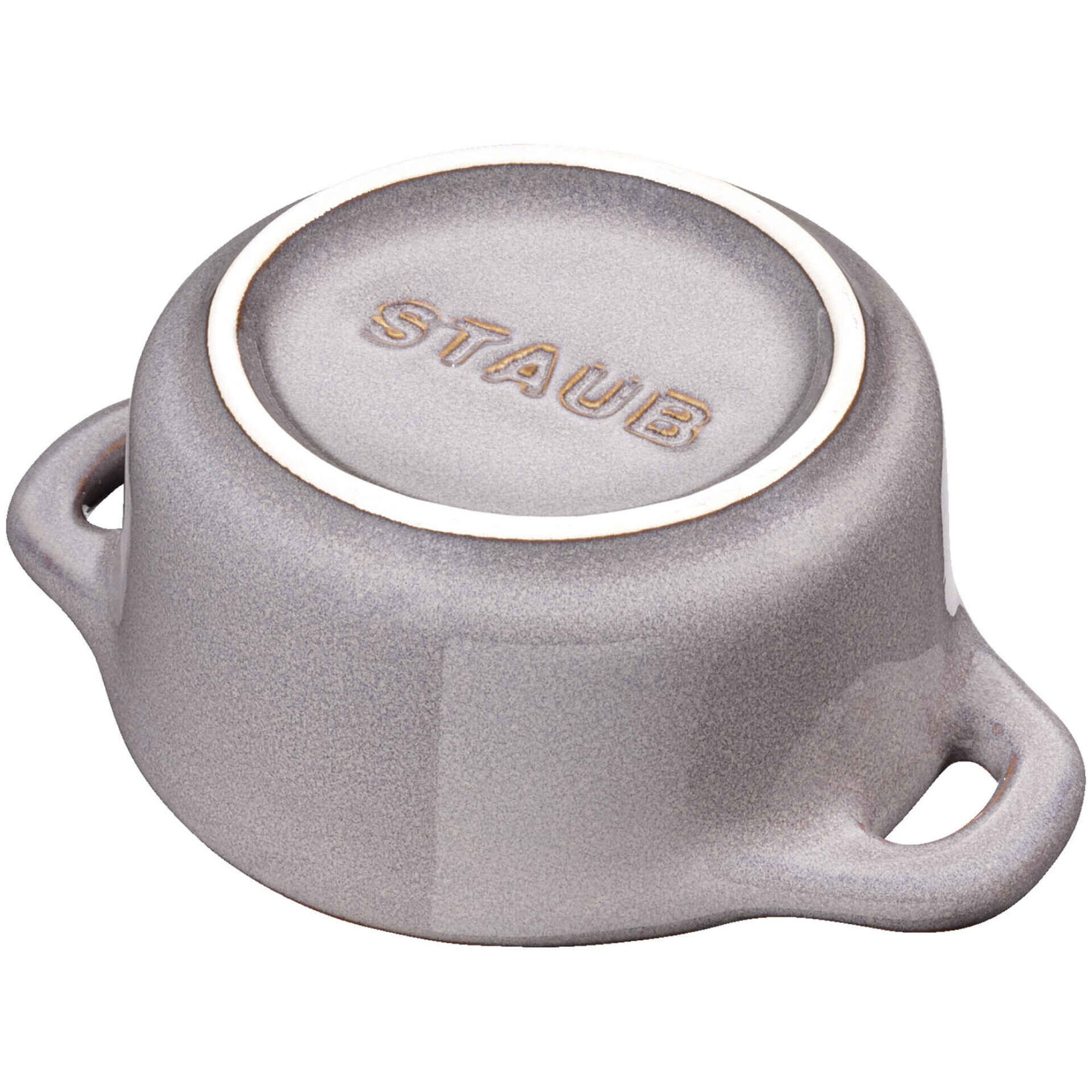 Ca&ccedil;arola Redondo Cer&acirc;mica 10cm Cinza Staub