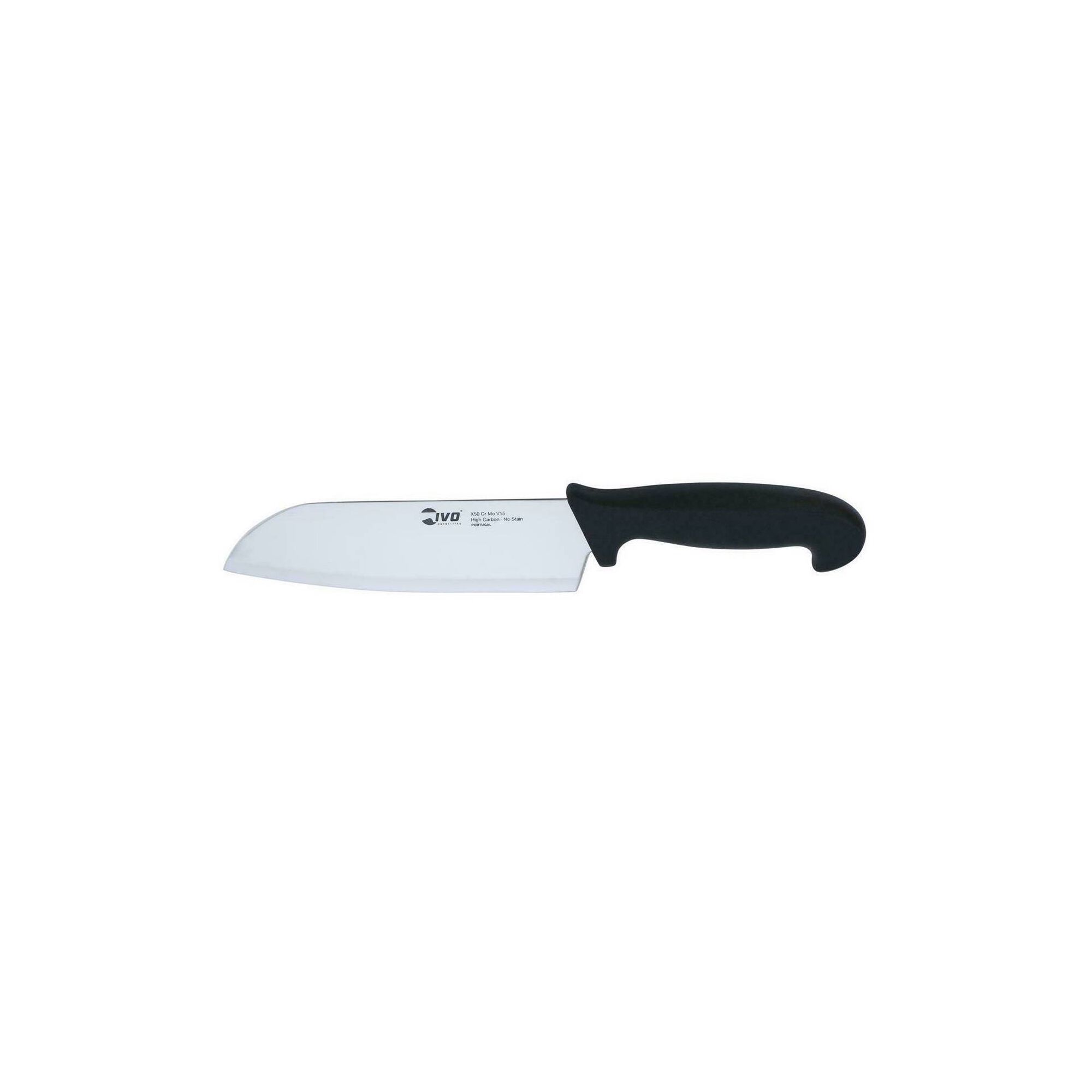 Faca Santoku Cabo Plástico Preto Essencial