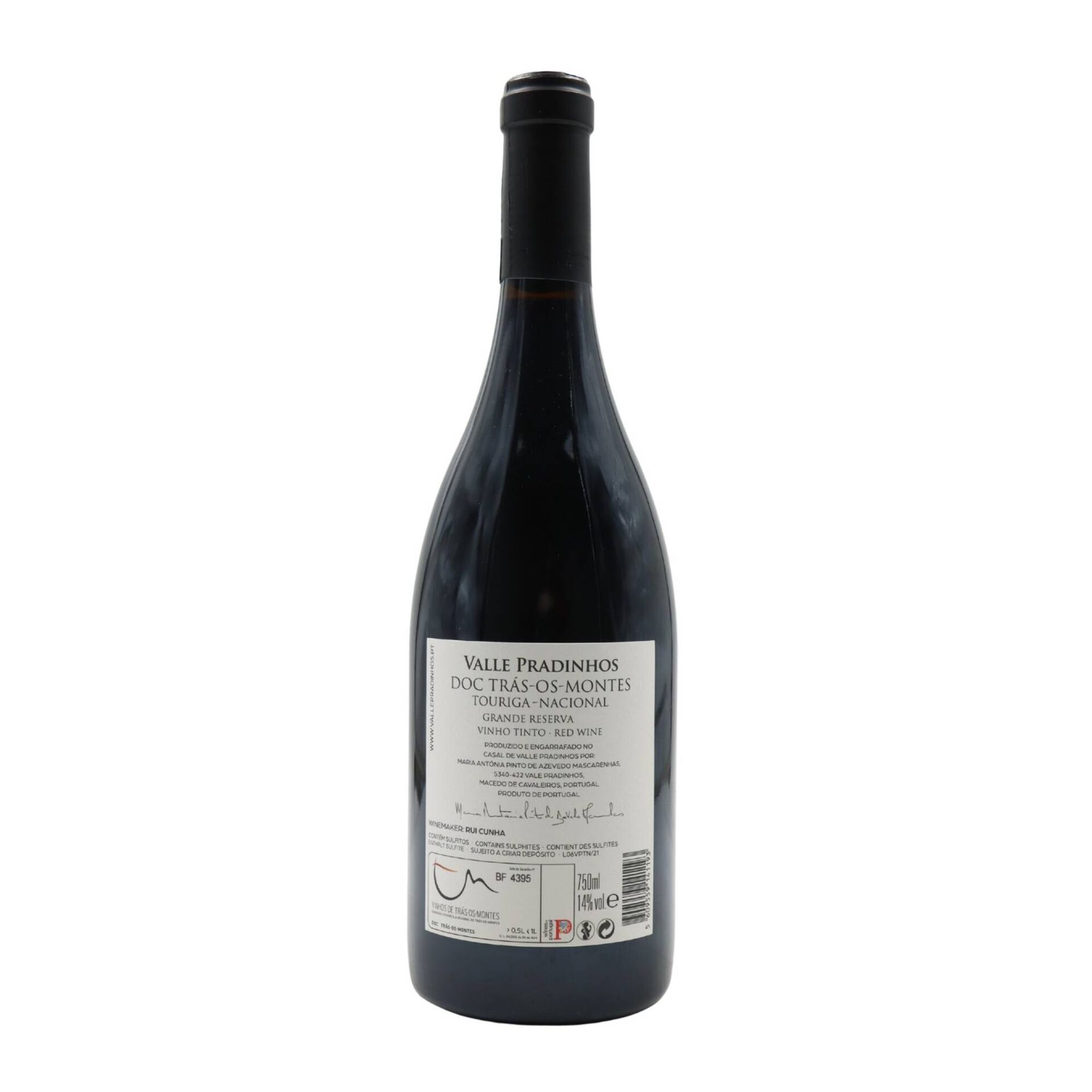 Valle Pradinhos Touriga Nacional Tr&aacute;s Os Montes Vinho Tinto